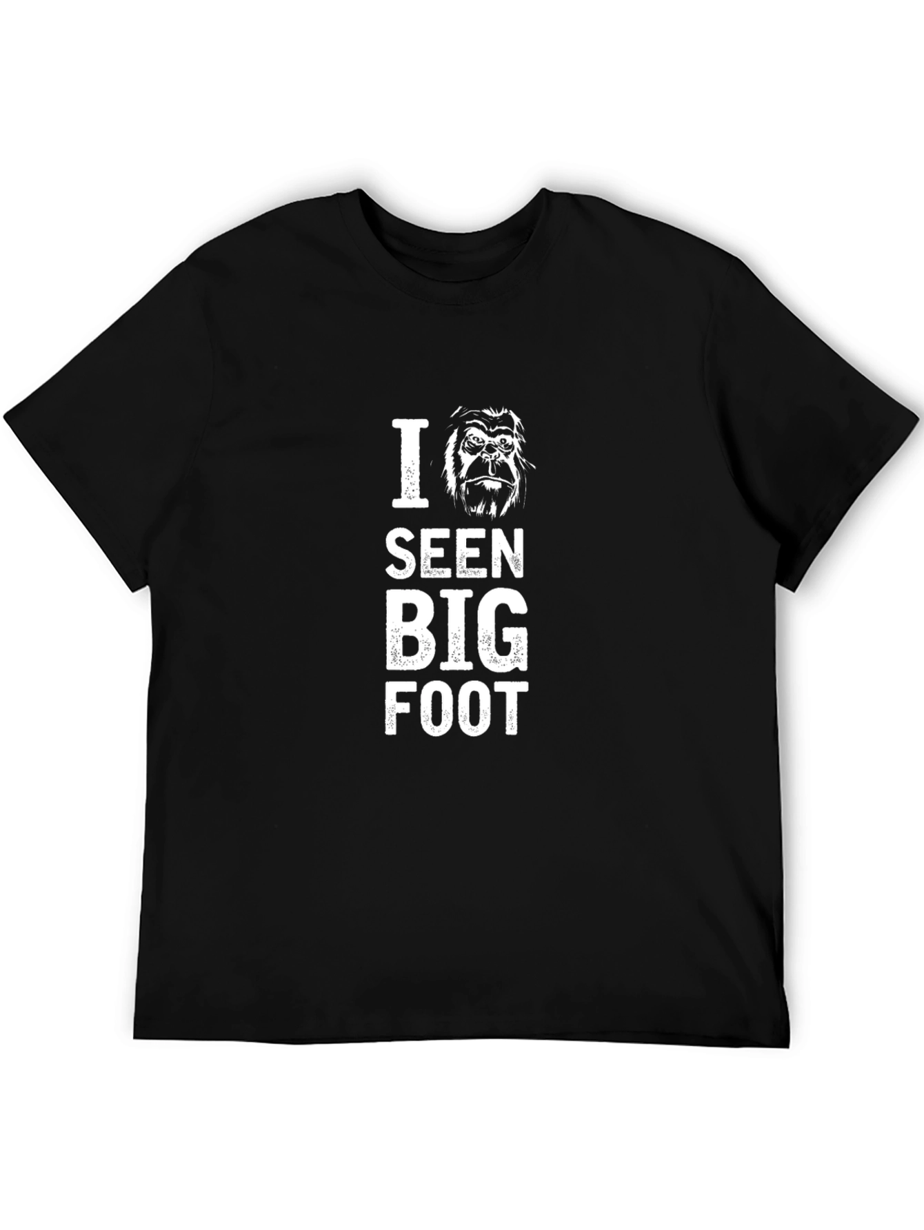 Black I Seen Bigfoot Black Graphic Tee view 5
