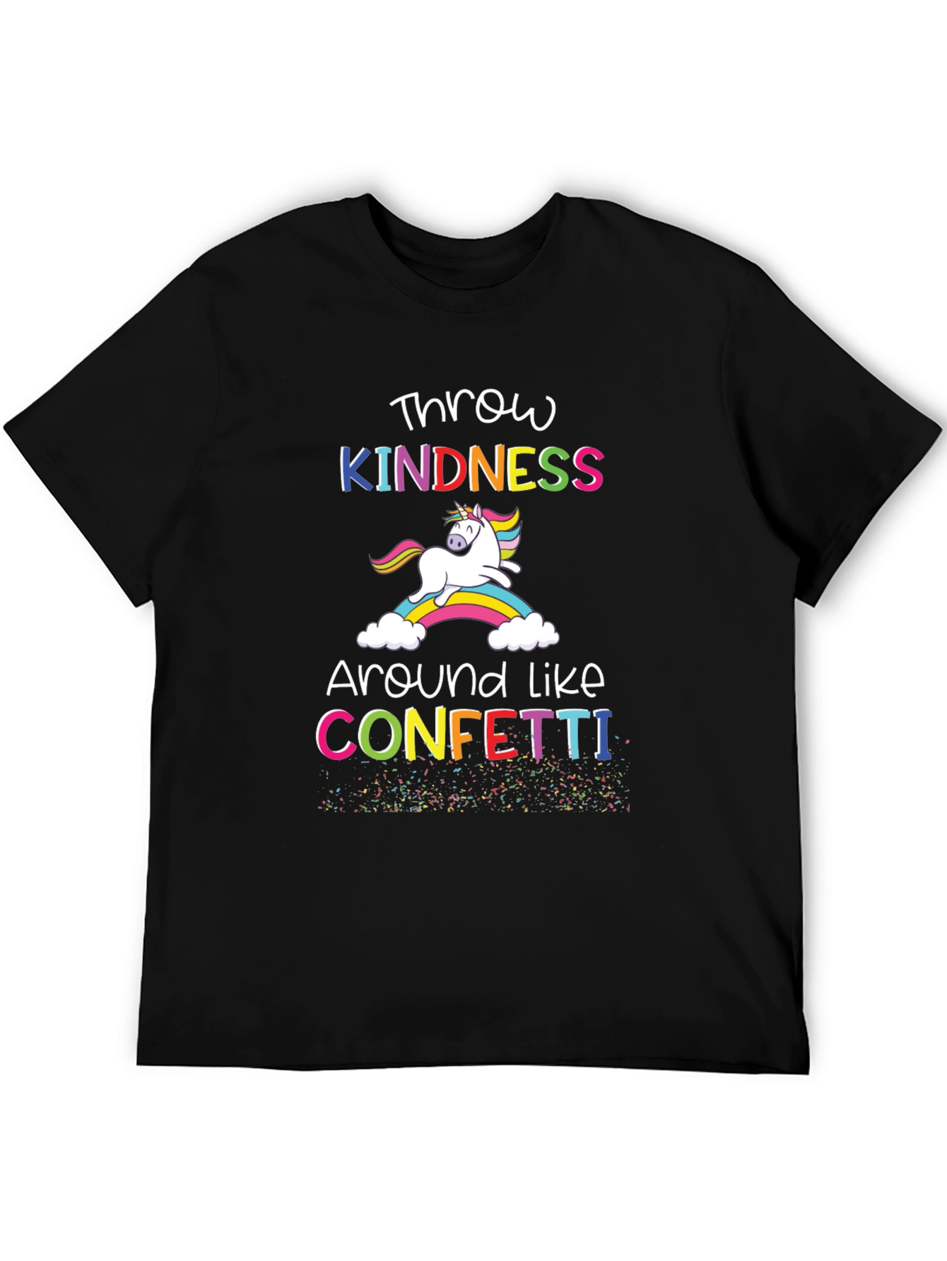 Black Kindness Unicorn T-Shirt - Spread Joy! view 5