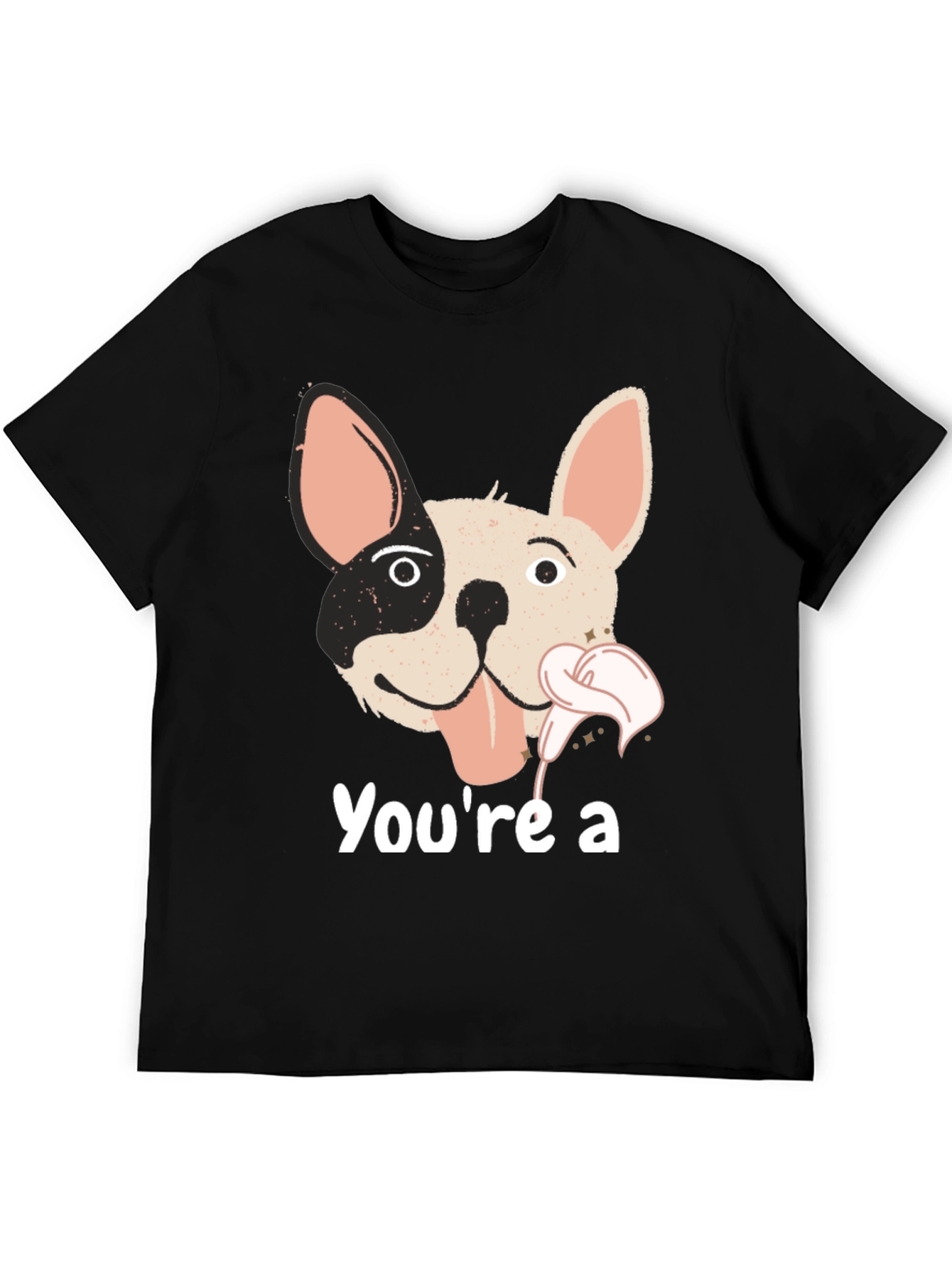 Black Funny Dog Graphic T-Shirt view 5