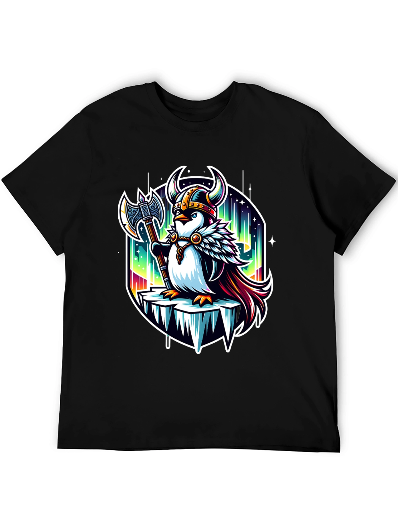 Black Viking Penguin Graphic T-Shirt view 5