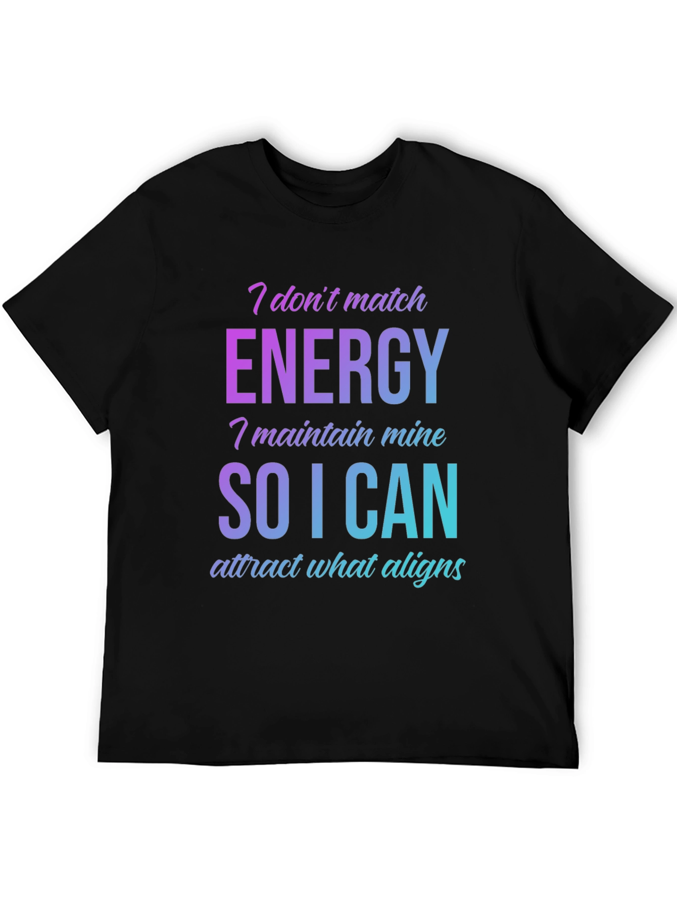 Black Energy Alignment Graphic Tee - Trendy Black Shirt view 5
