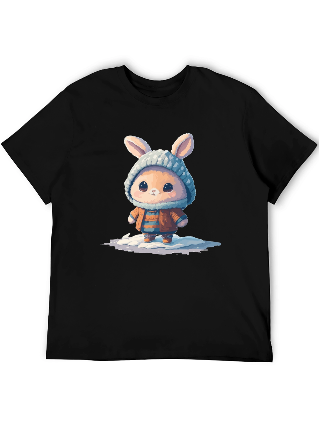 Cute Bunny Graphic Tee - Unisex Cotton T-Shirt - 5