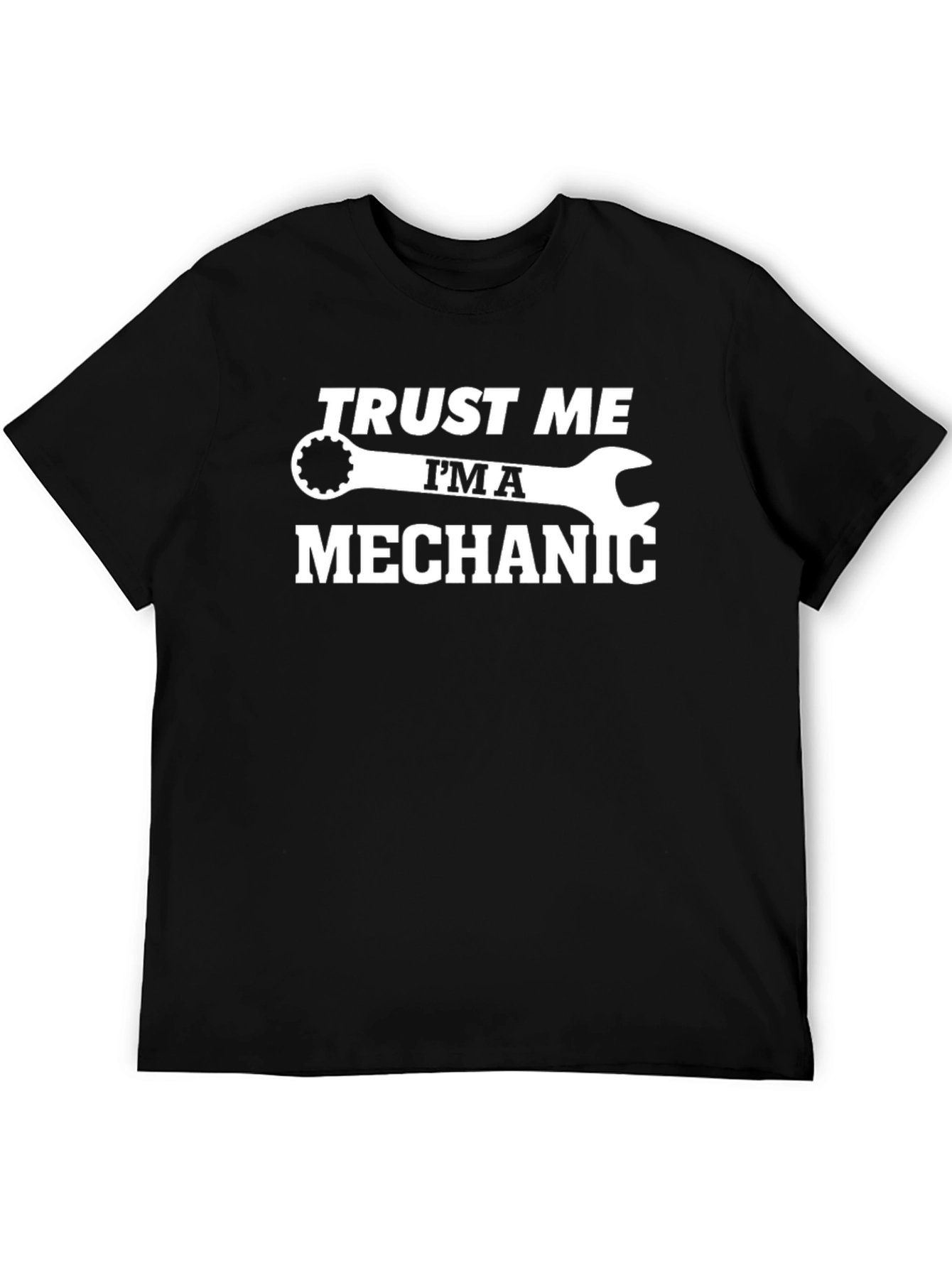 Black Trust Me I'm A Mechanic T-Shirt view 5