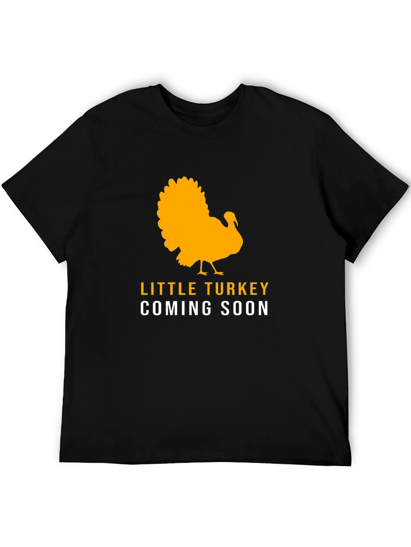 Black Little Turkey Coming Soon Black T-Shirt view 5