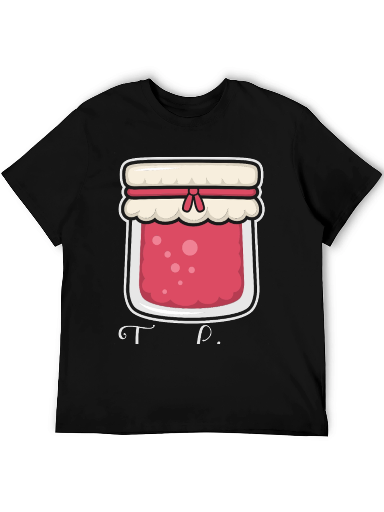 Black Jam Jar Graphic T-Shirt - Foodie Tee view 5