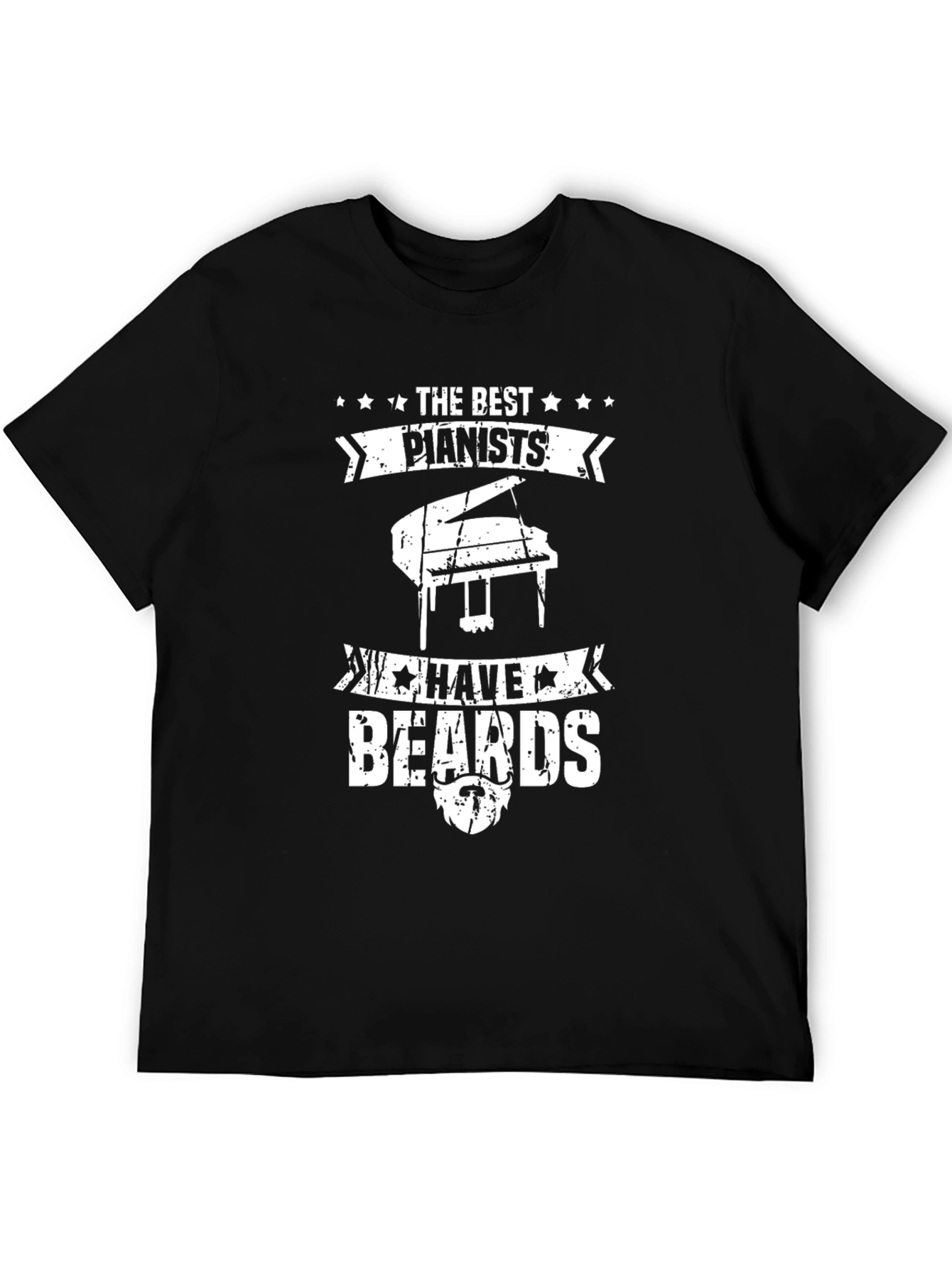 Black Pianists with Beards Graphic Tee view 5