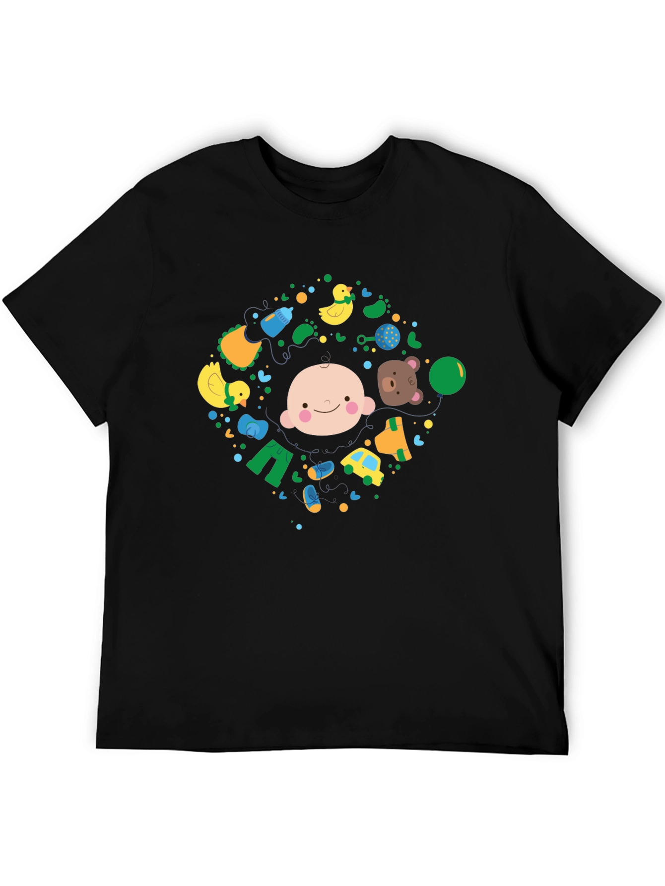 Baby Circle Graphic Tee - Black - 5