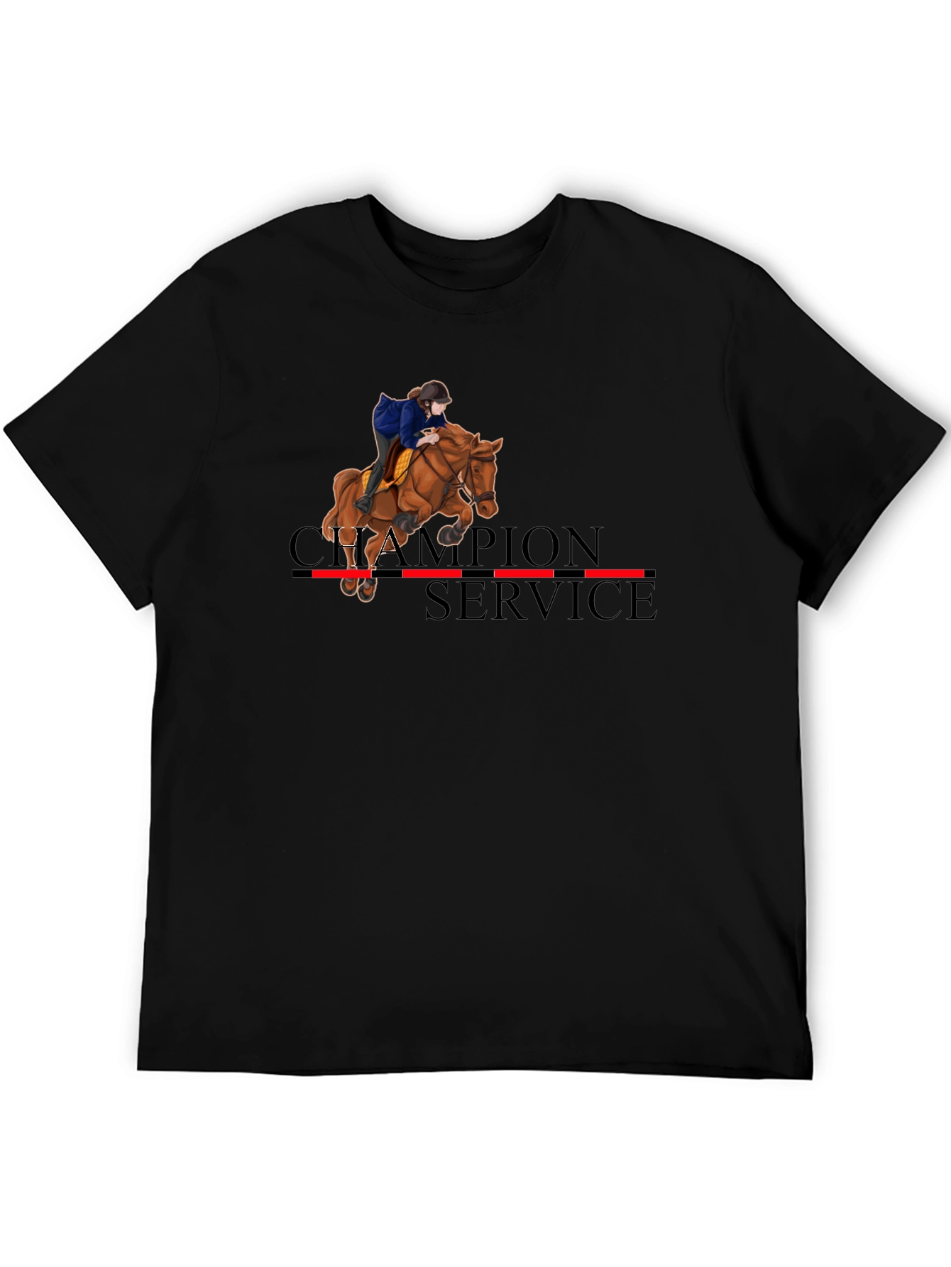 Equestrian Champion Service Black T-Shirt - 5