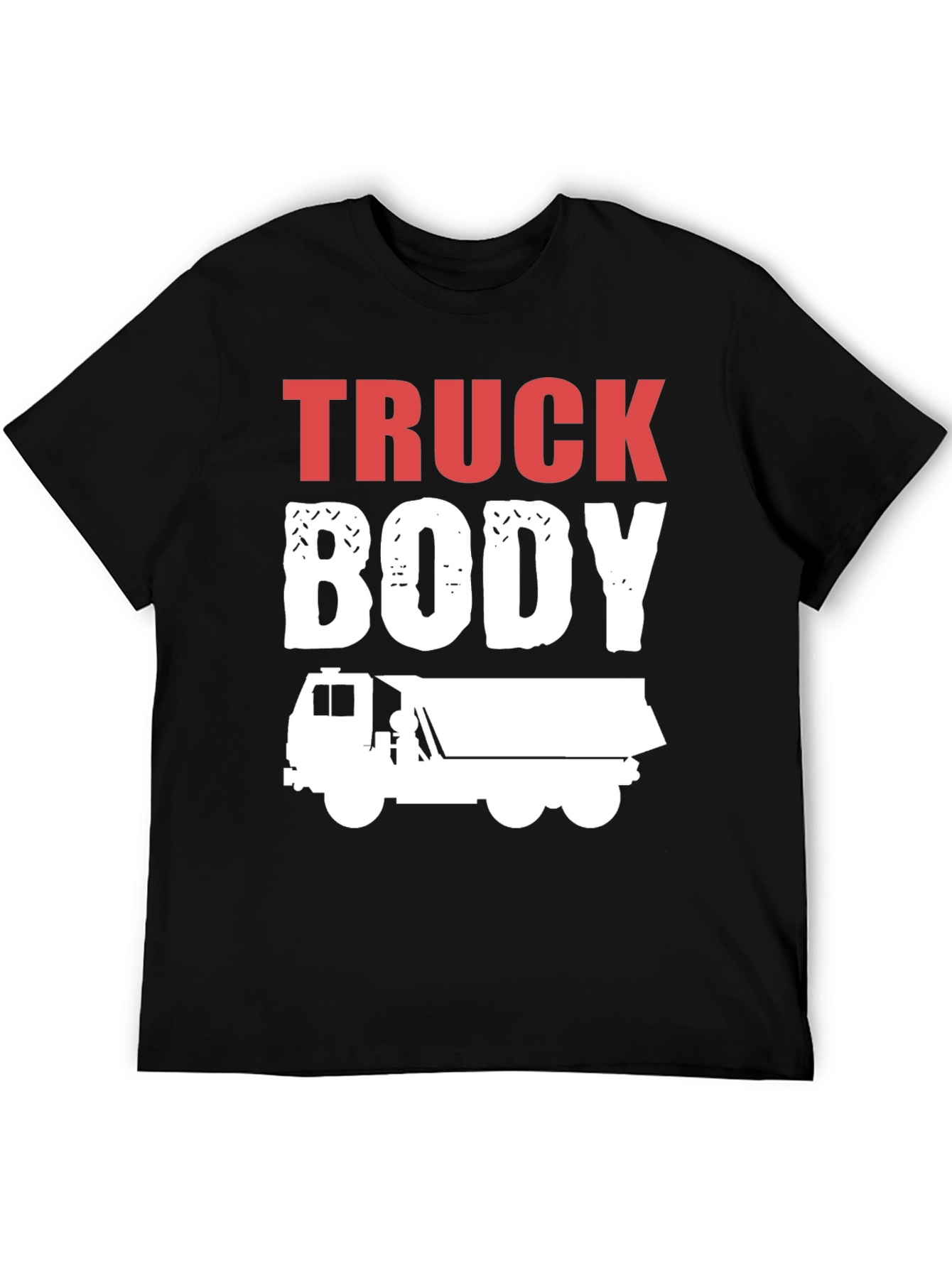 Black Truck Body T-Shirt - Men's Funny Graphic Tee view 5