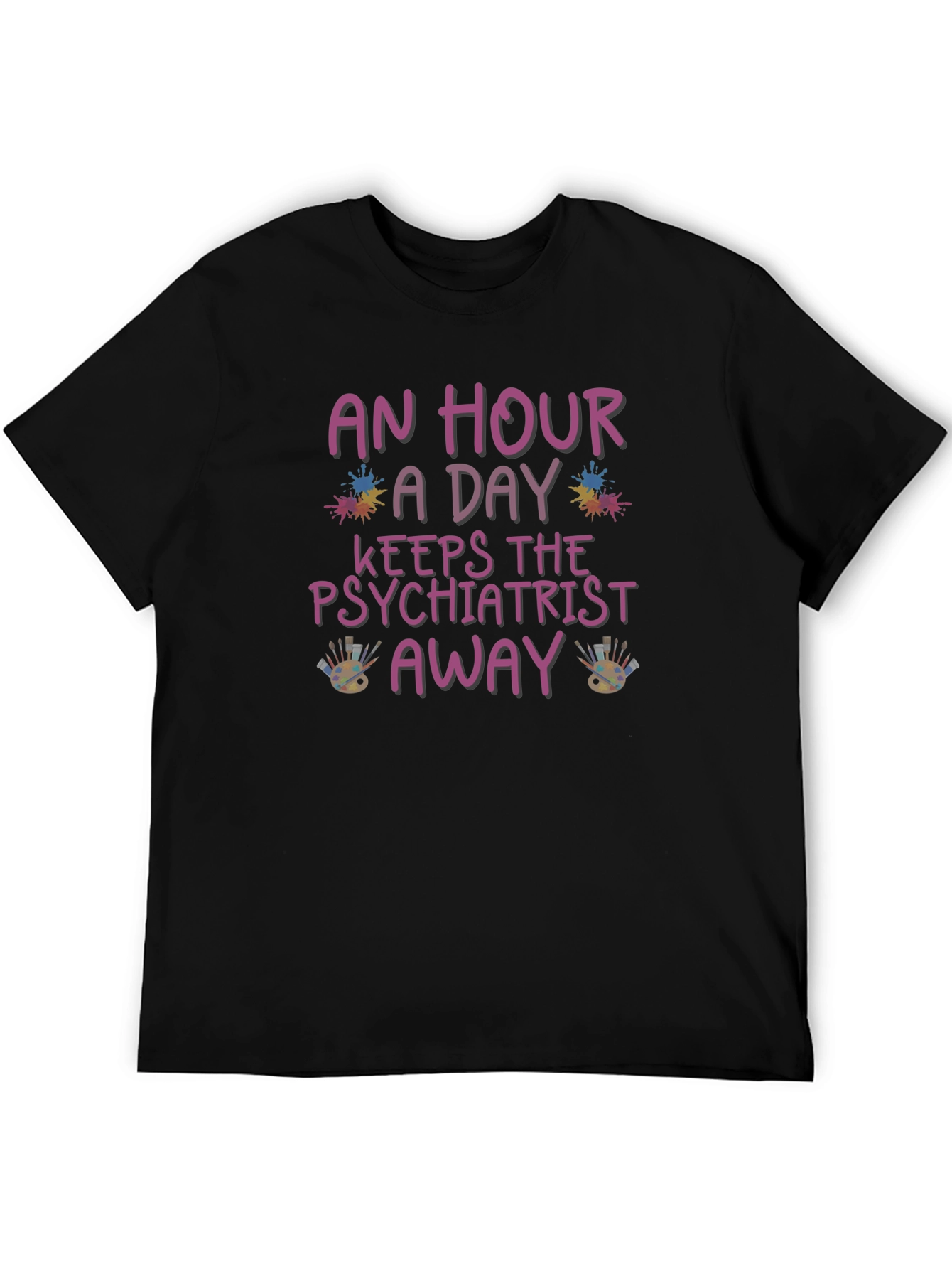 Black Art Therapy T-Shirt: An Hour a Day view 5