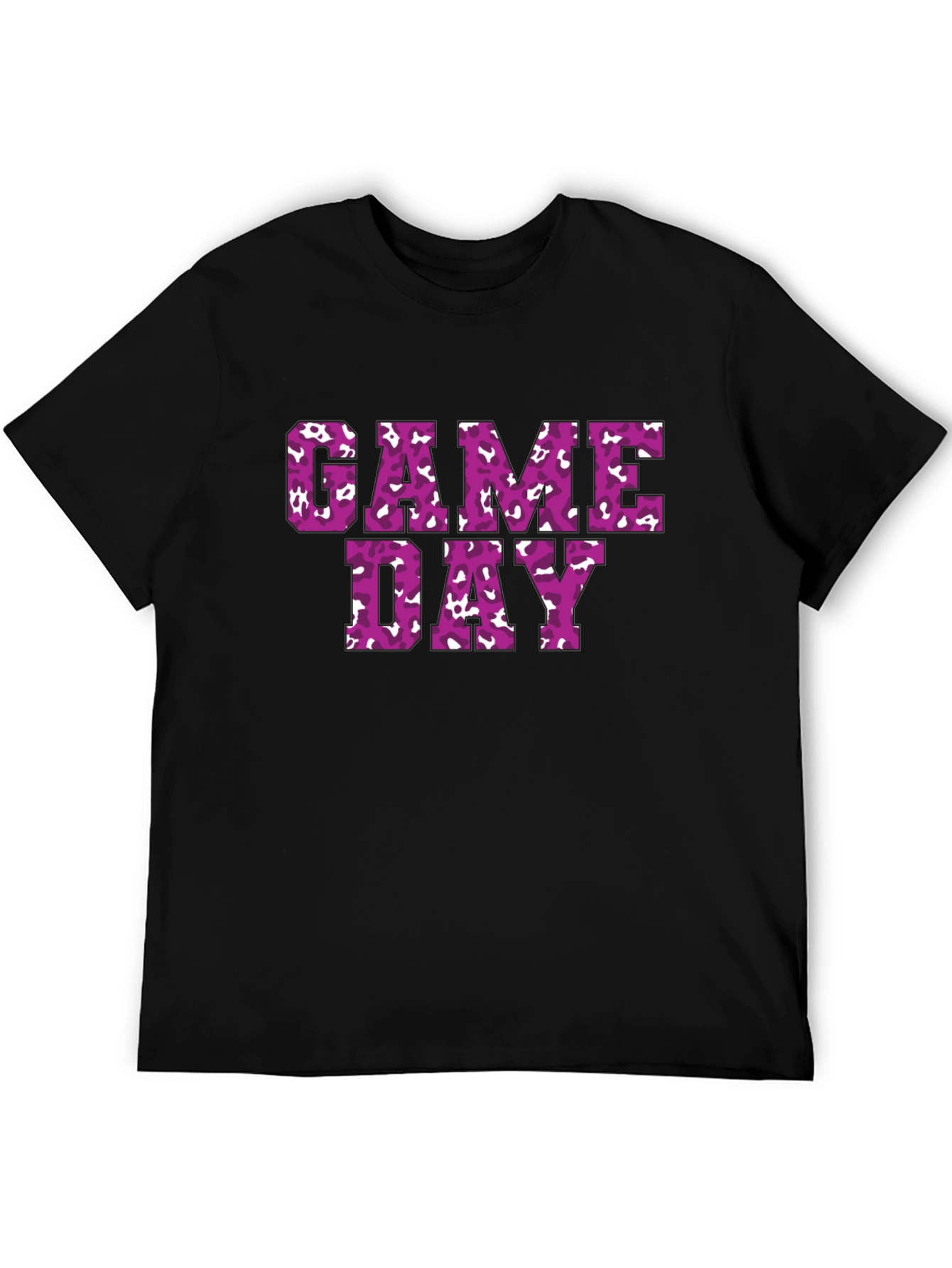 Black Game Day Print T-Shirt view 5