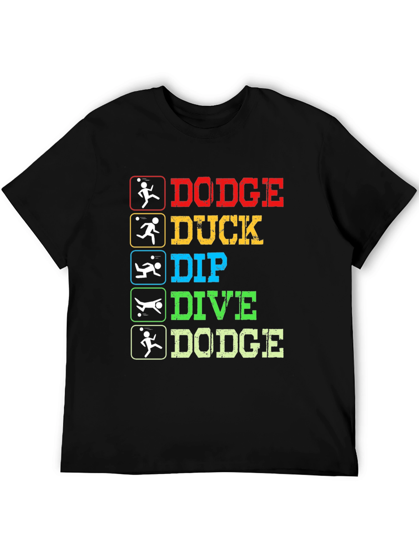 Black Dodge Duck Dip Dive Dodge T-Shirt view 5