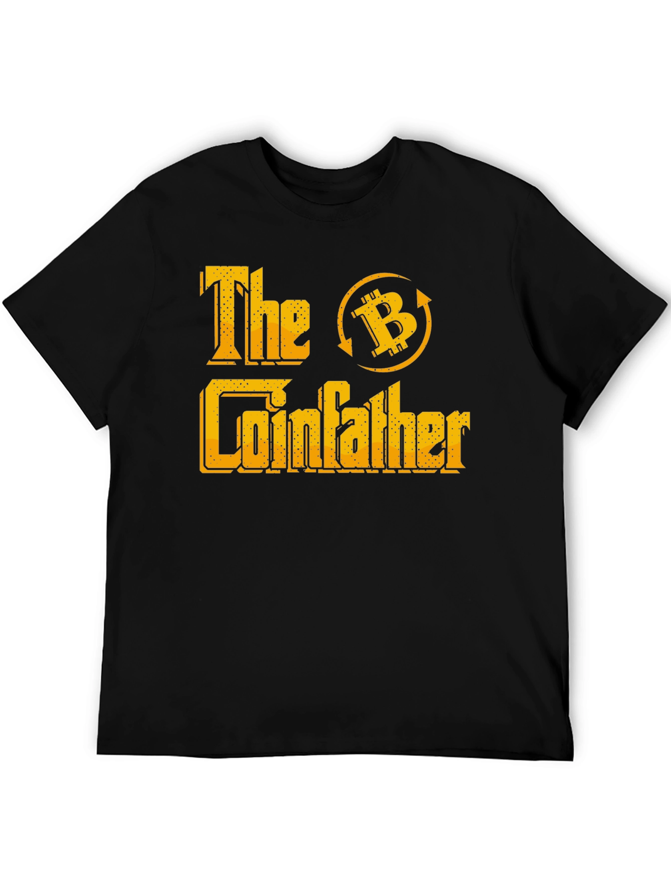 Black The Coinfather Bitcoin Crypto T-Shirt view 5