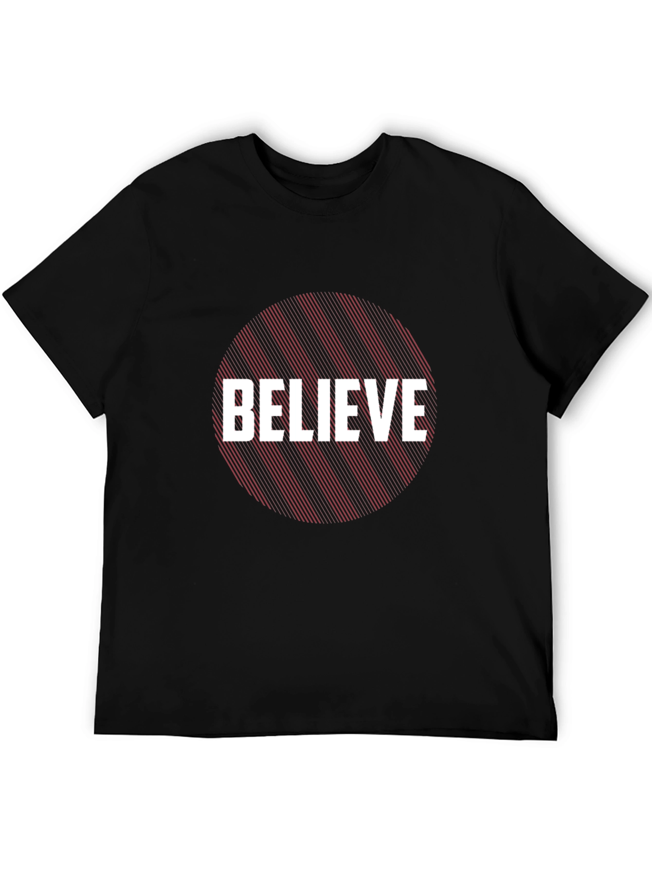Black Believe Graphic Tee - Black Cotton Blend view 5