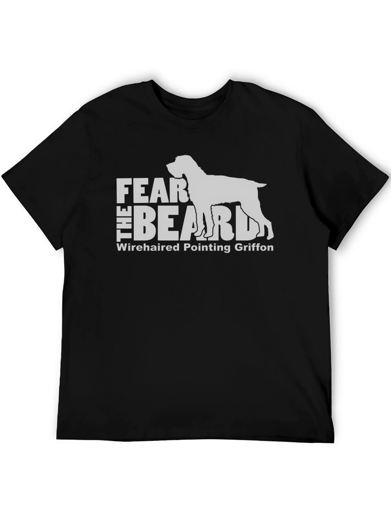 Black Fear The Beard Wirehaired Pointing Griffon T-Shirt view 5