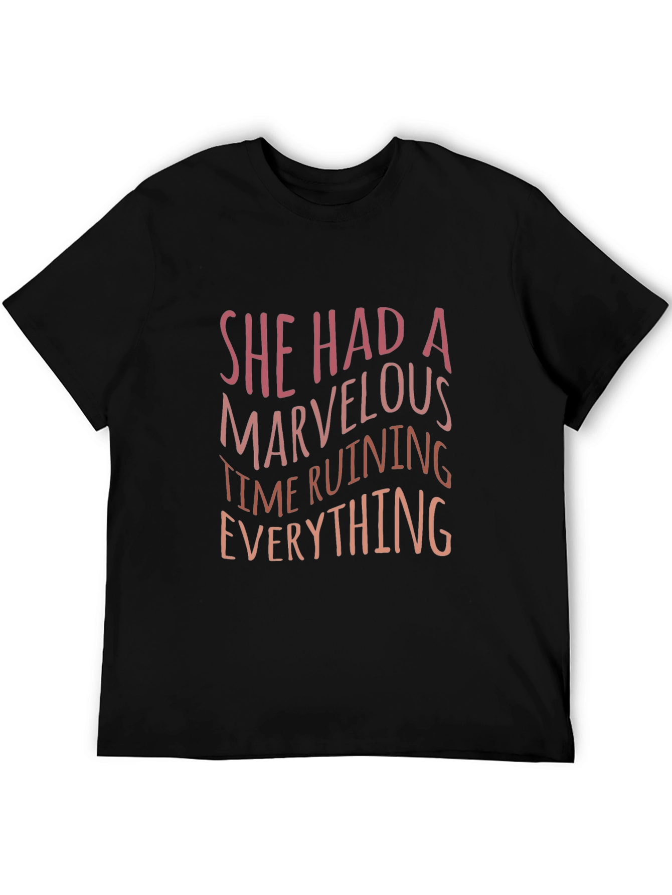 Black She Had a Marvelous Time T-Shirt view 5