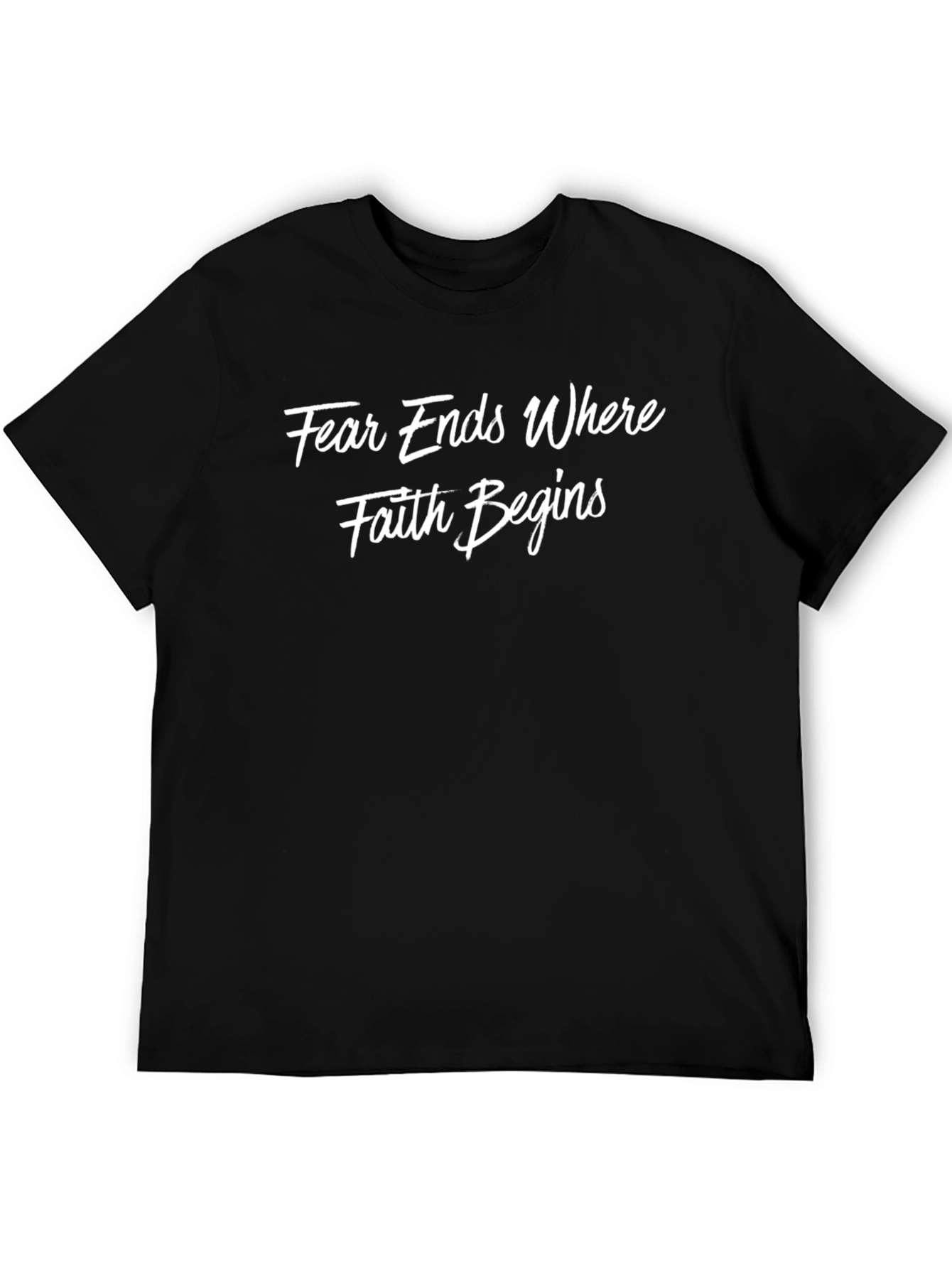 Black Faith Begins Graphic T-Shirt view 5