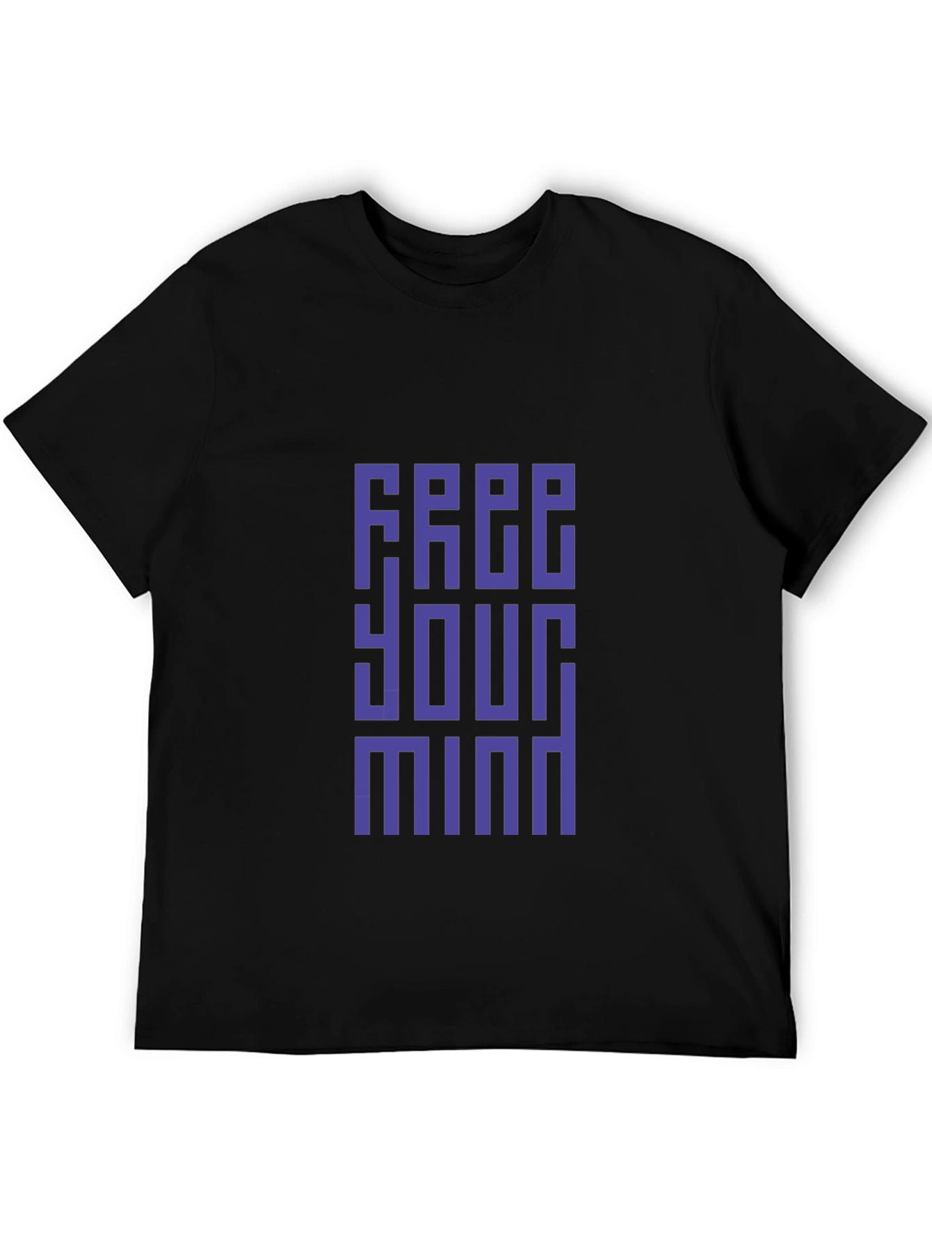 Black Free Your Mind Black Graphic Tee view 5