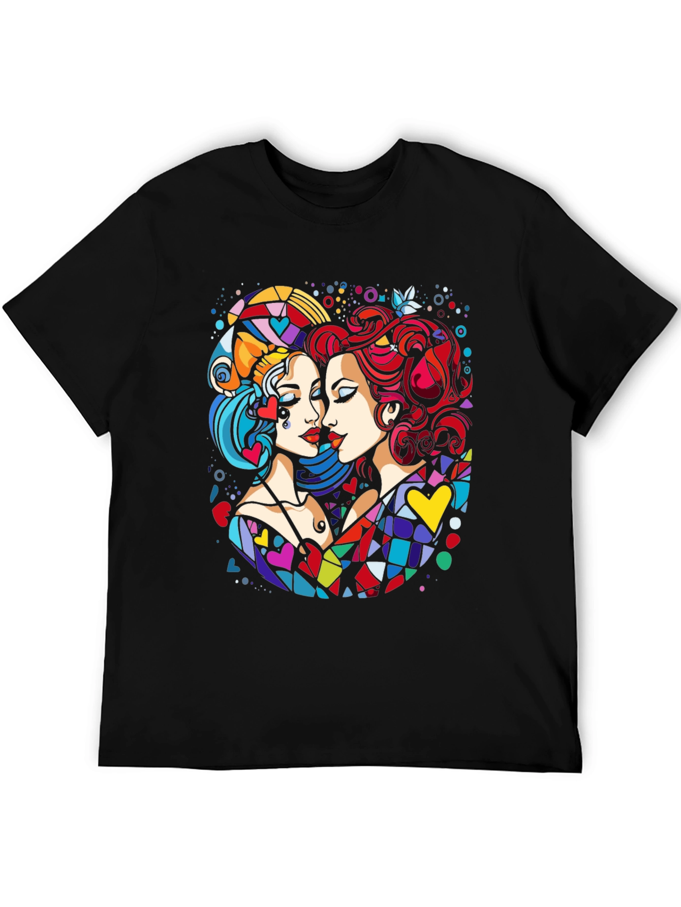 Colorful Abstract Art Graphic Tee - 5