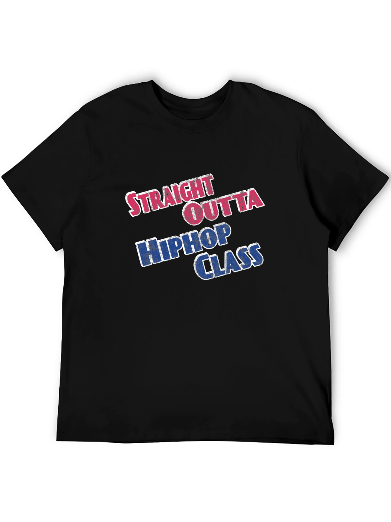 Black Straight Outta Hip Hop Class T-Shirt view 5