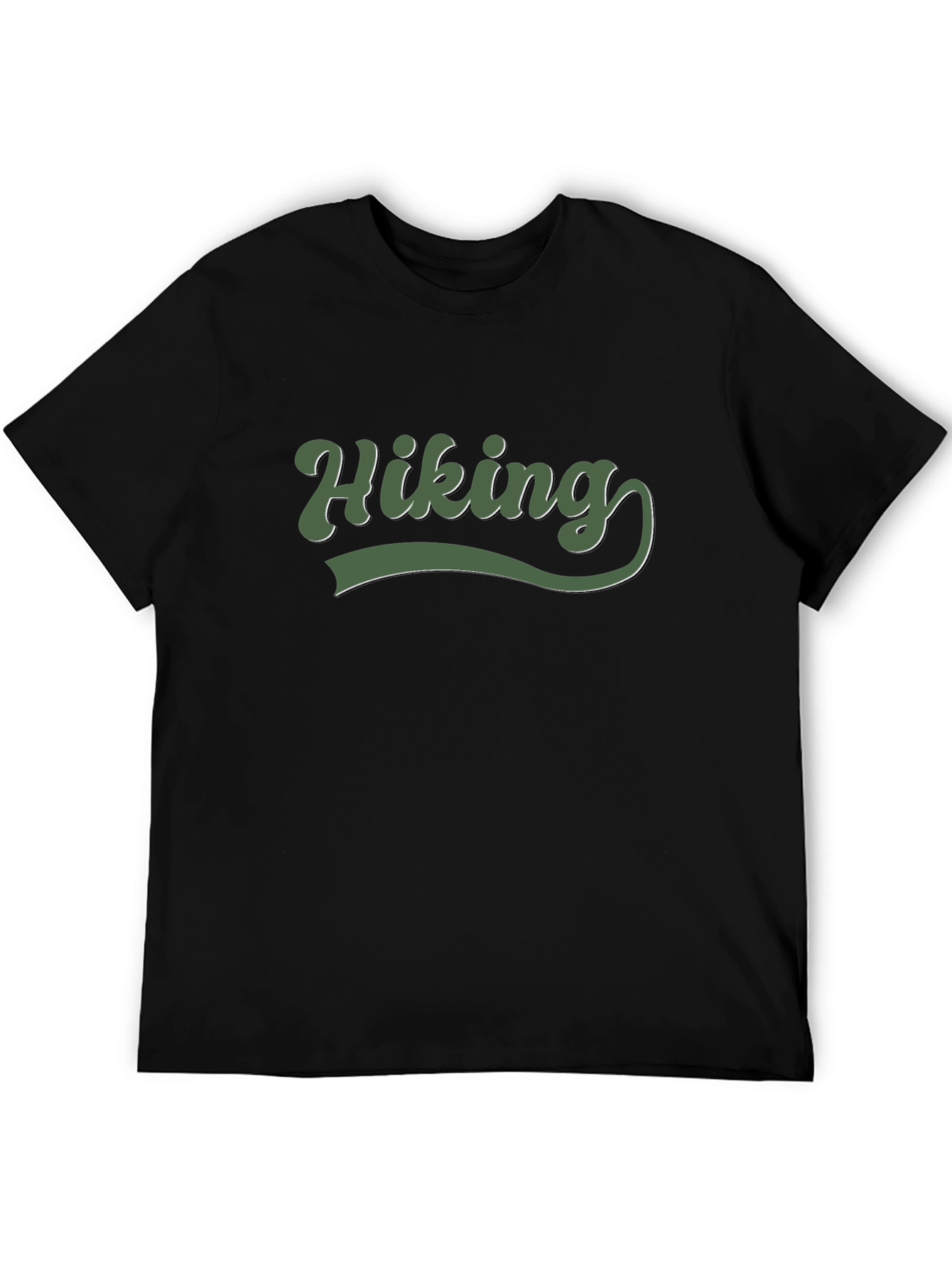 Black Hiking Adventure Tee - Black Soft Cotton view 5