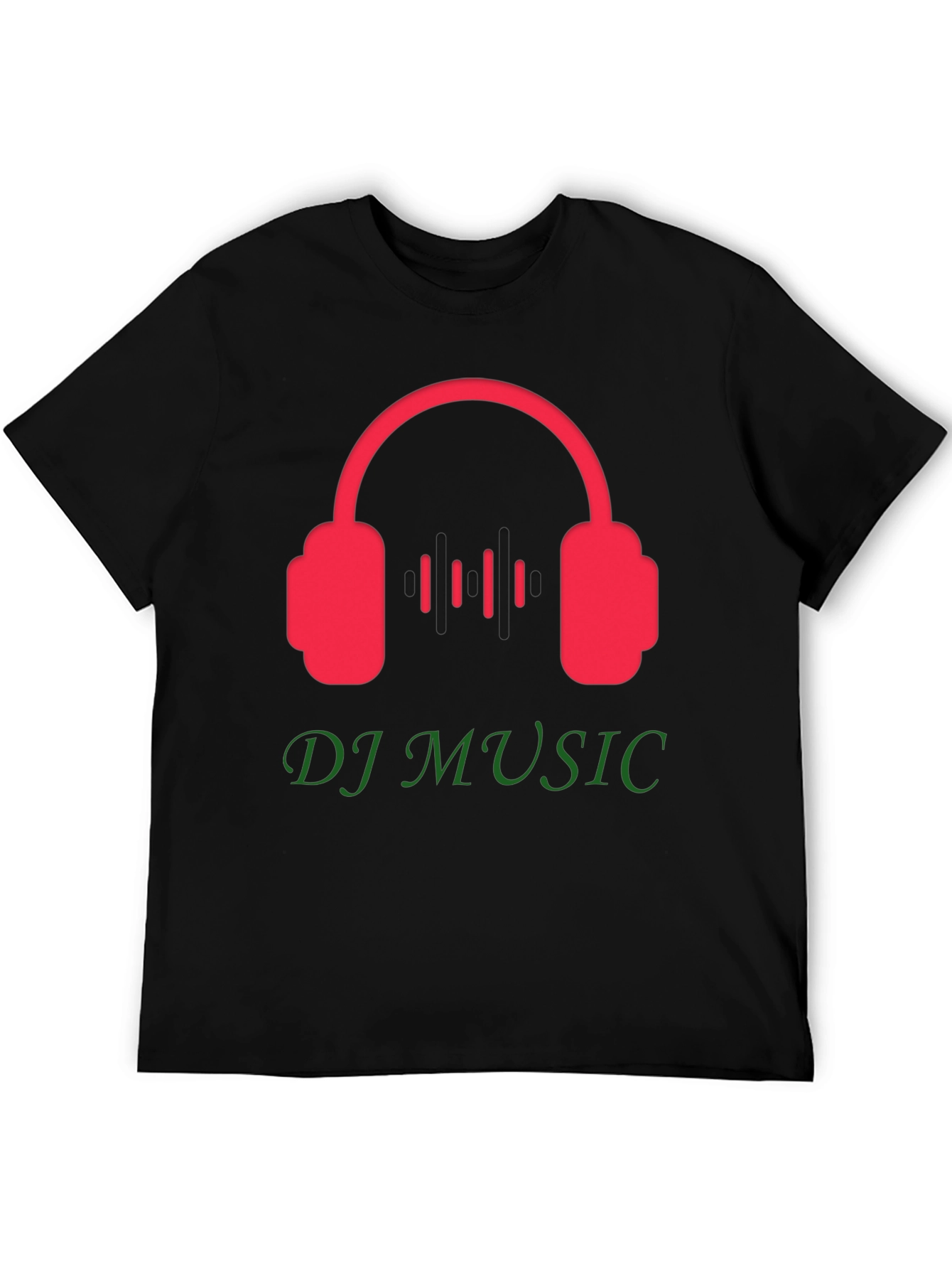 Black DJ Music Graphic Tee - Black T-Shirt view 5