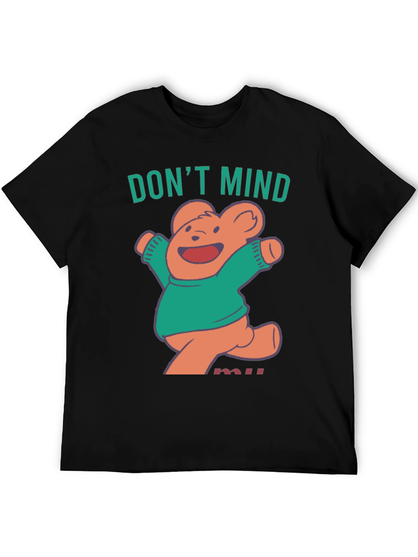 Black Don't Mind Me Bear T-Shirt view 5