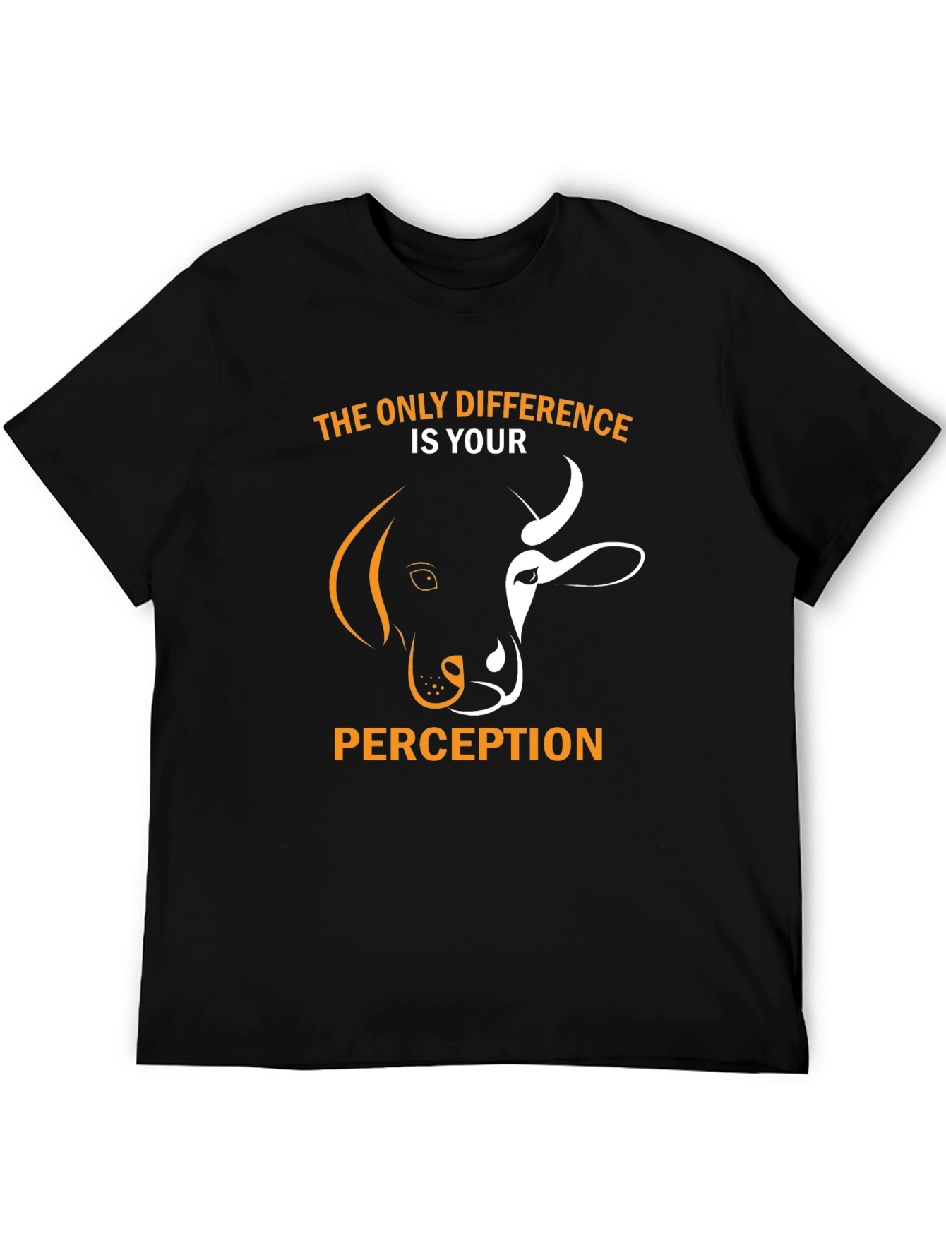 Black Dog or Cow? Perception Graphic T-Shirt view 5