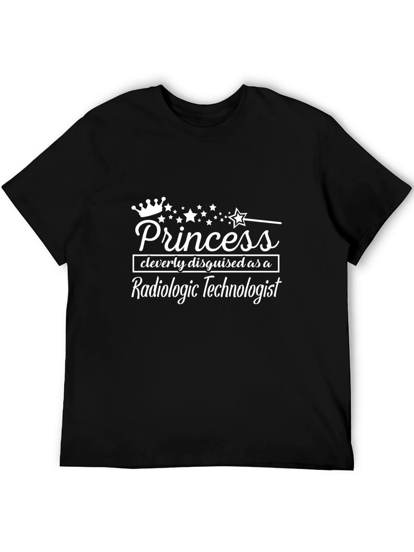 Black Princess Radiologic Technologist T-Shirt view 5