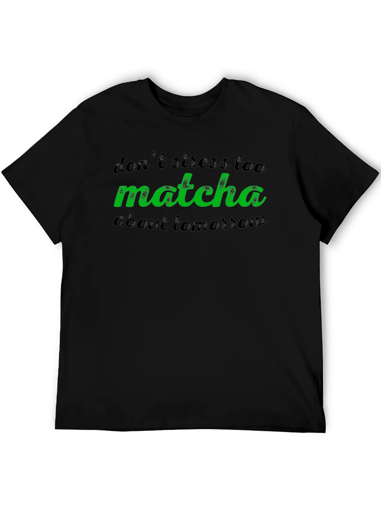 Black Don't Stress Matcha Tee view 5