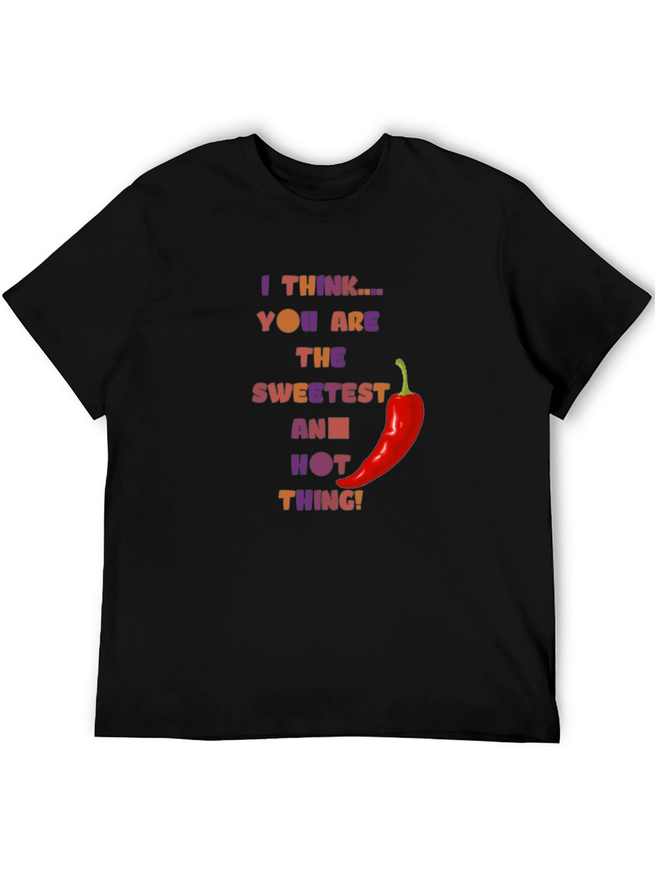 Black Sweetest & Hottest Thing T-Shirt view 5