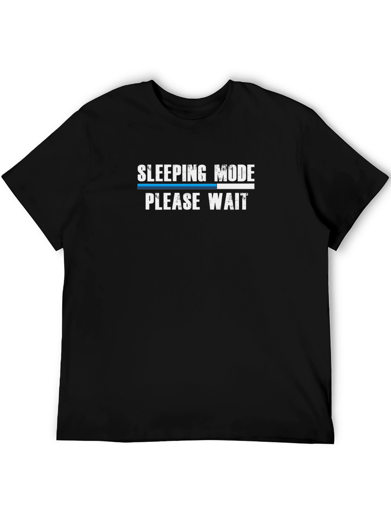 Black Sleeping Mode Funny Graphic T-Shirt view 5