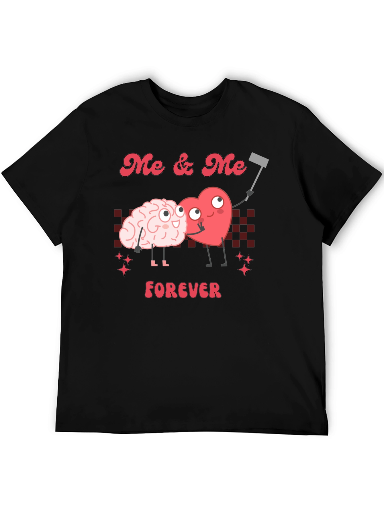 Black Me & Me Forever Graphic T-Shirt - Brain & Heart Love Tee view 5