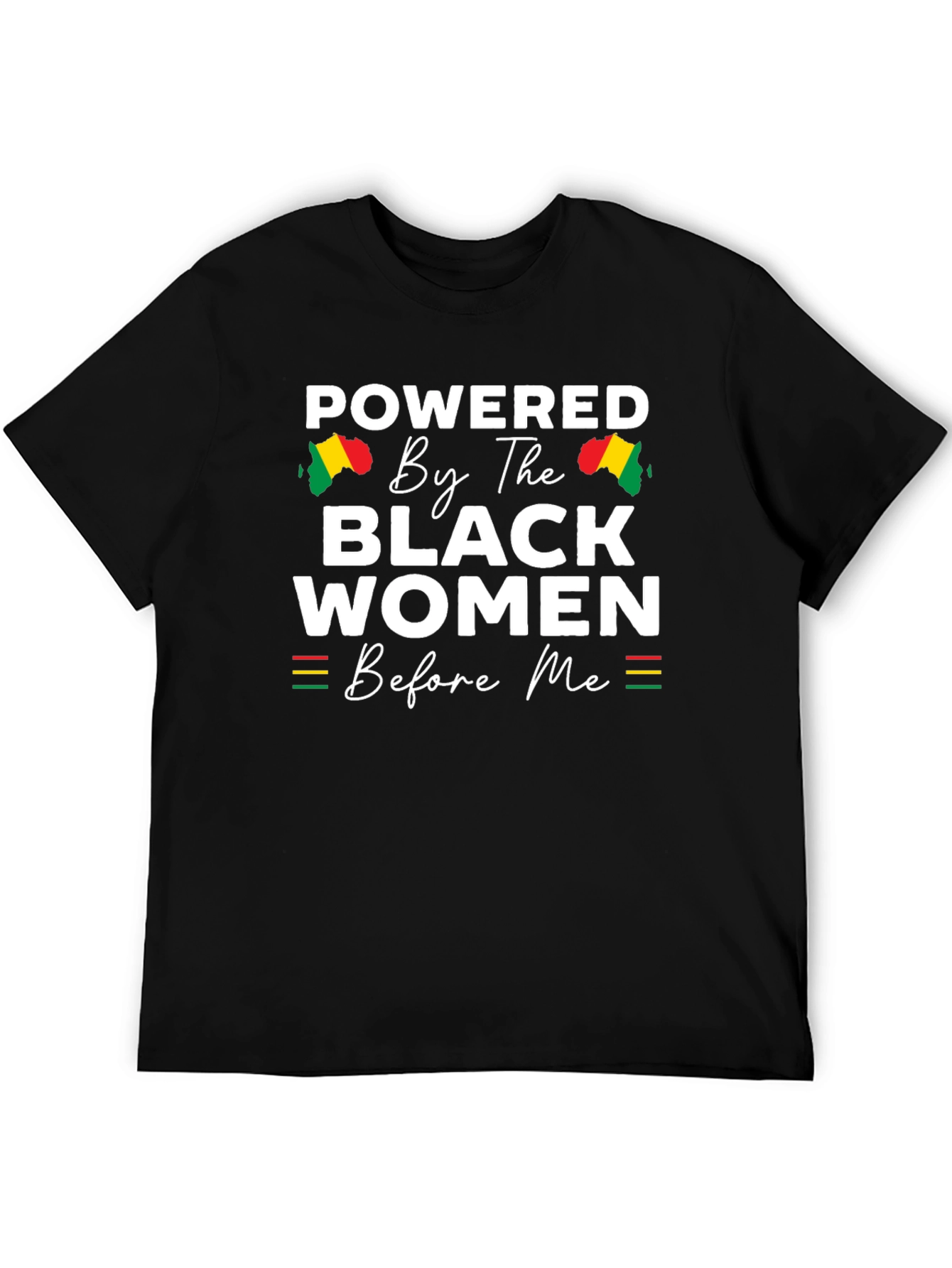 Black Powered By Black Women T-Shirt view 5