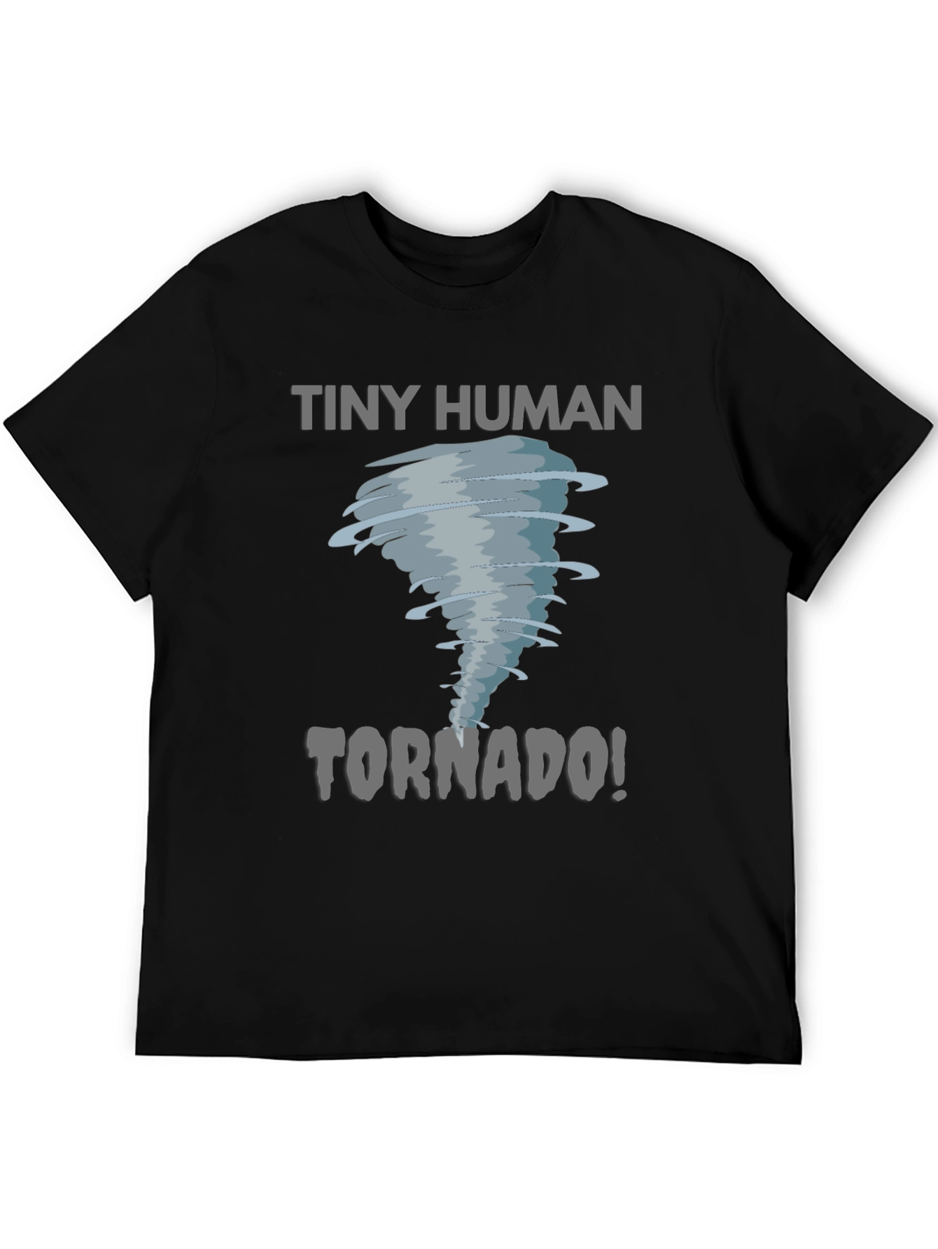 Black Tiny Human Tornado Graphic Tee view 5