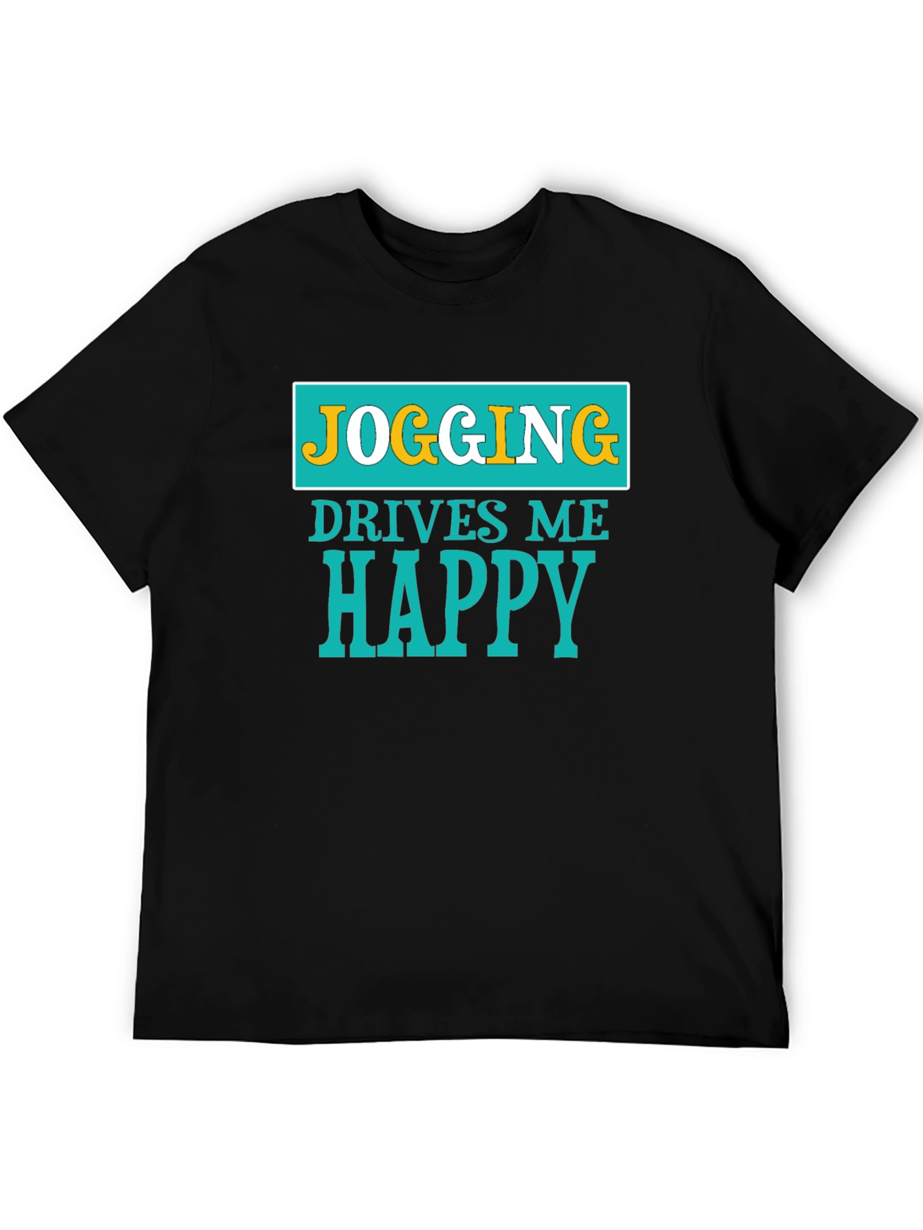 Jogging Drives Me Happy Graphic T-Shirt - 5