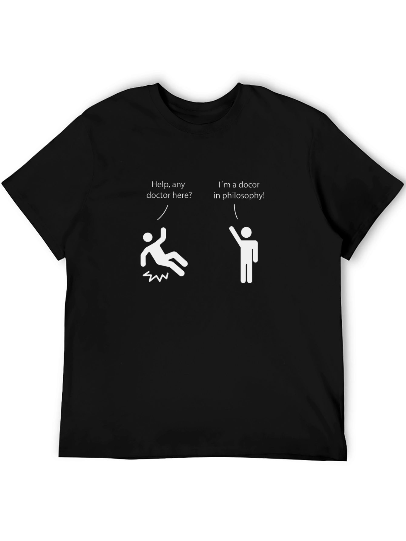 Black Funny Doctor of Philosophy Graphic T-Shirt view 5