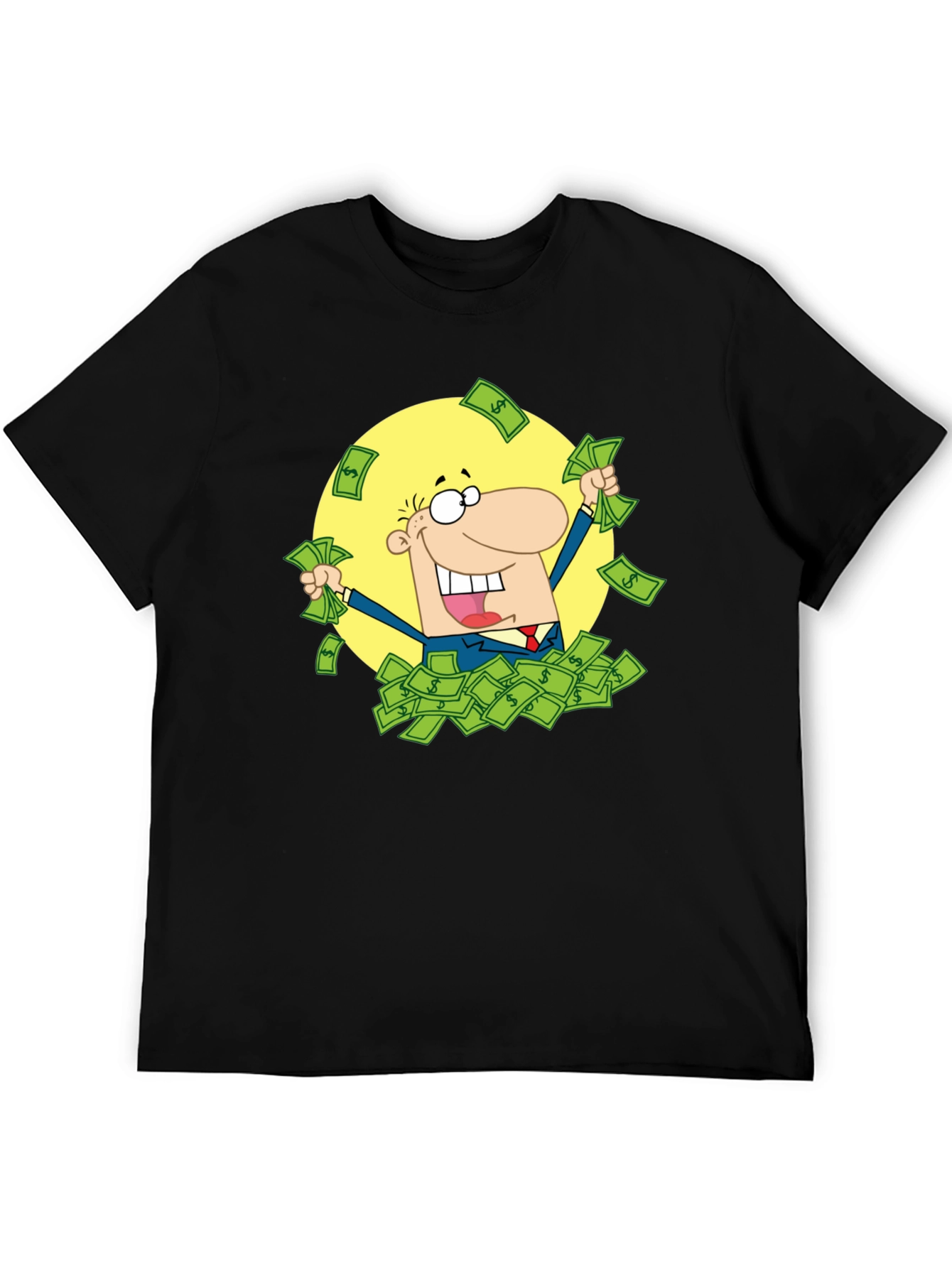 Black Money Man Black T-Shirt view 5