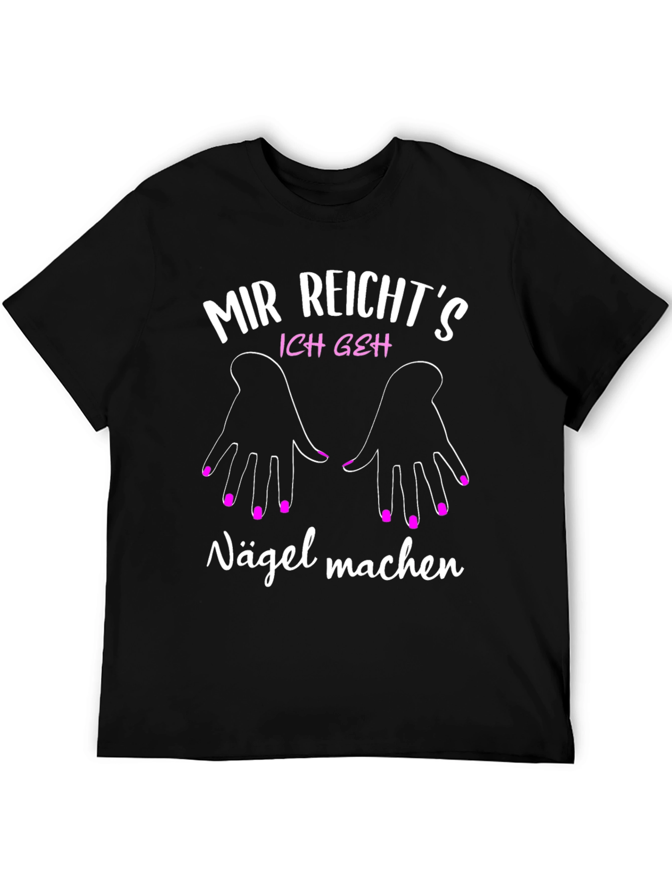 Black Mir Reicht's Nagellack T-Shirt view 5