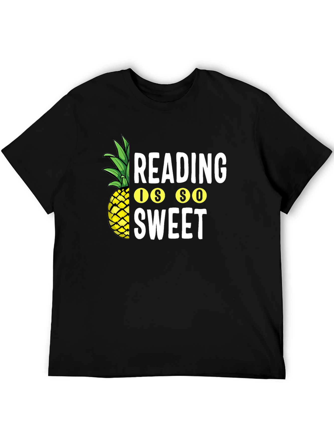 Black Reading is So Sweet Pineapple Graphic Tee view 5