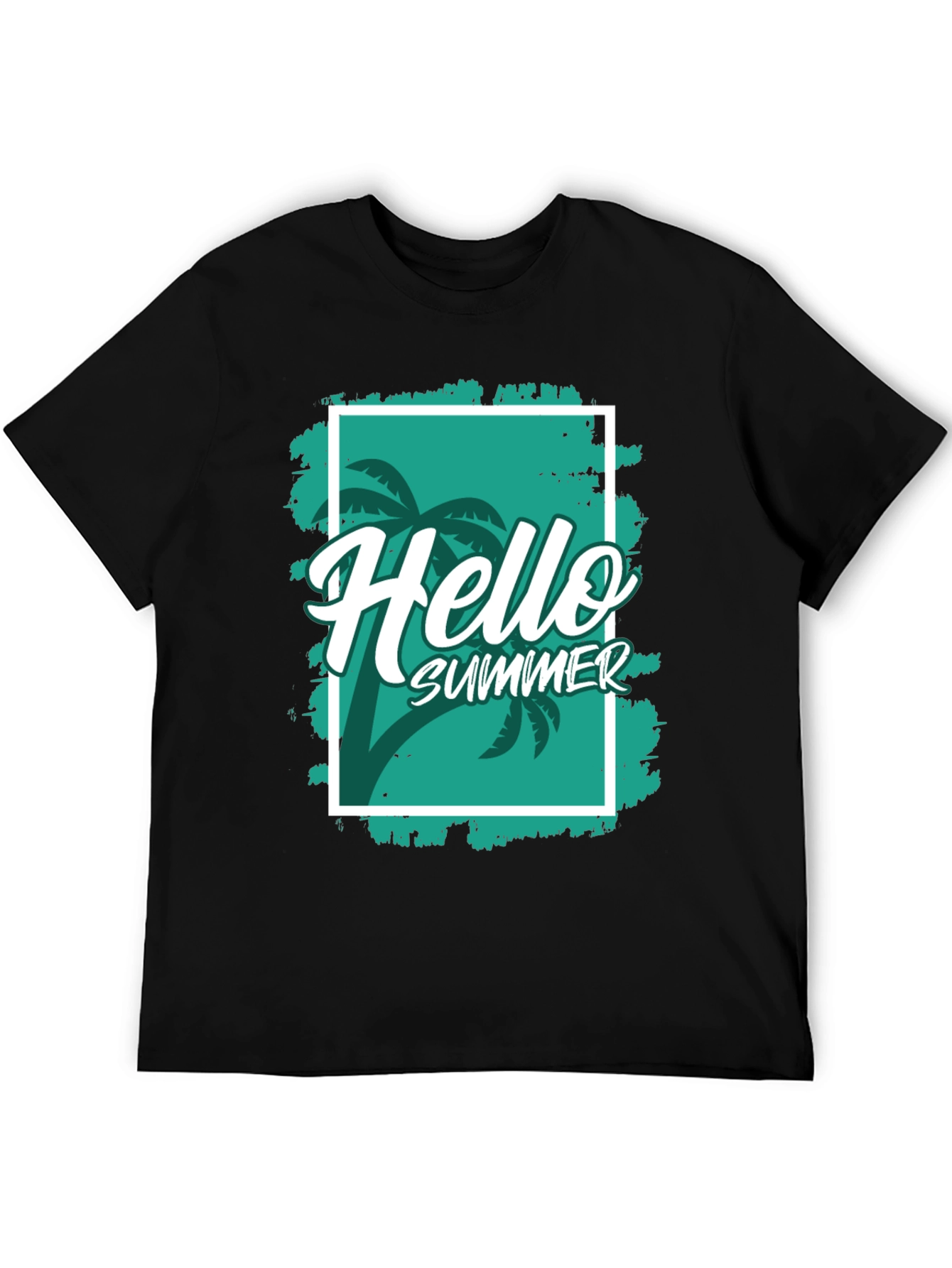 Black Hello Summer Black T-Shirt view 5