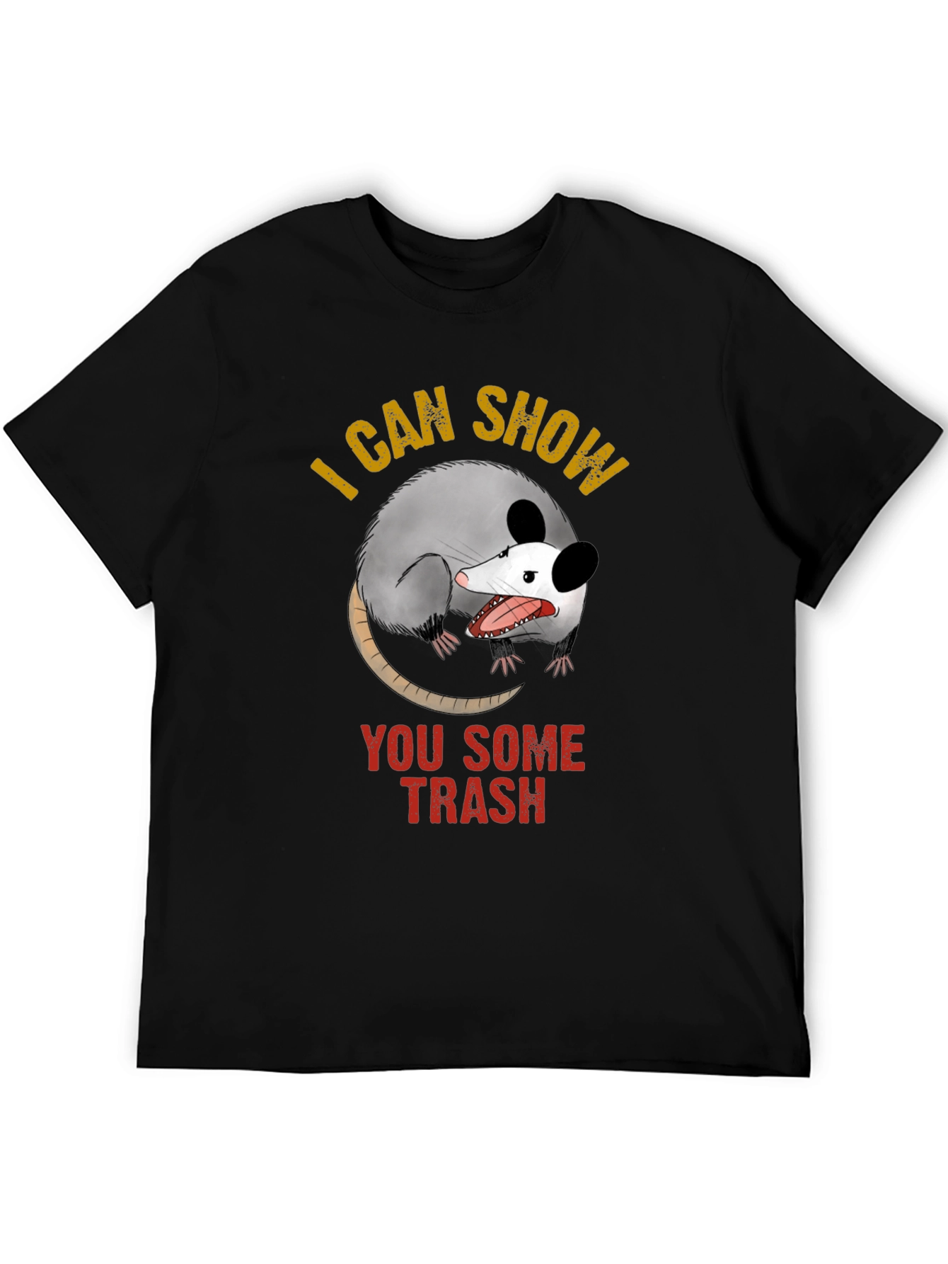 Black I Can Show You Some Trash Graphic T-Shirt view 5