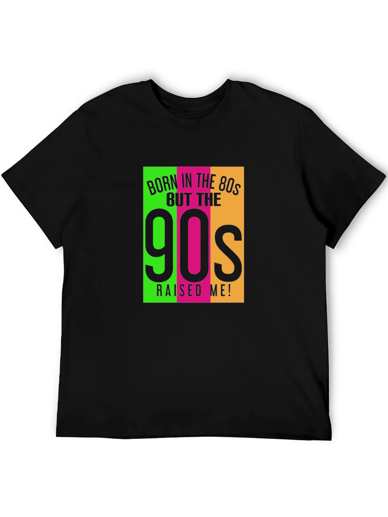Black Born in the 80s 90s Raised Me Graphic Tee view 5