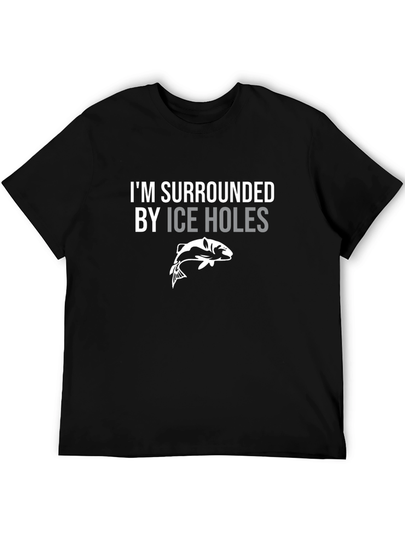 Black I'm Surrounded by Ice Holes Graphic Tee view 5
