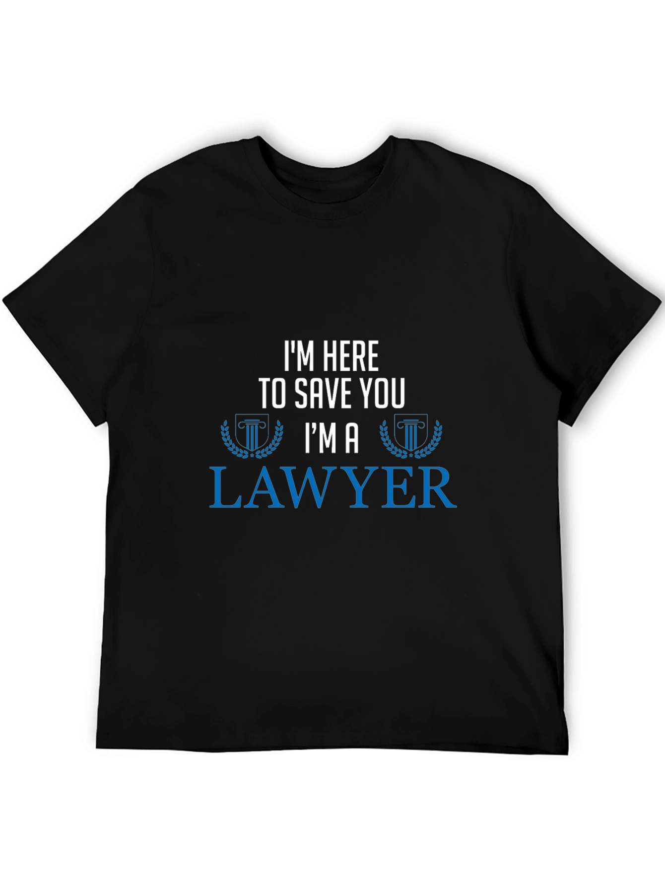 Black Lawyer Humor Graphic T-Shirt view 5