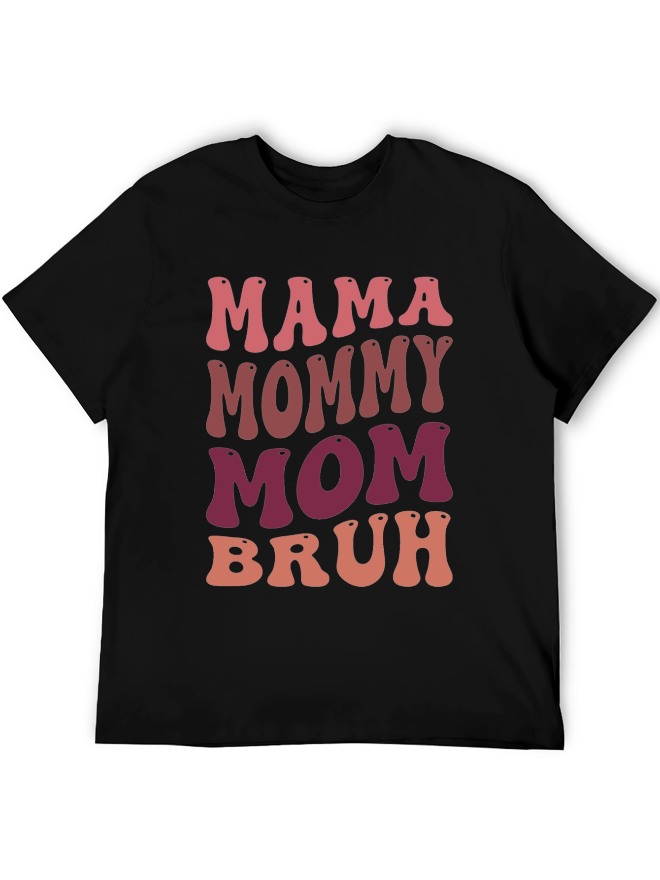 Black Mama Mommy Mom Bruh Graphic Tee view 5