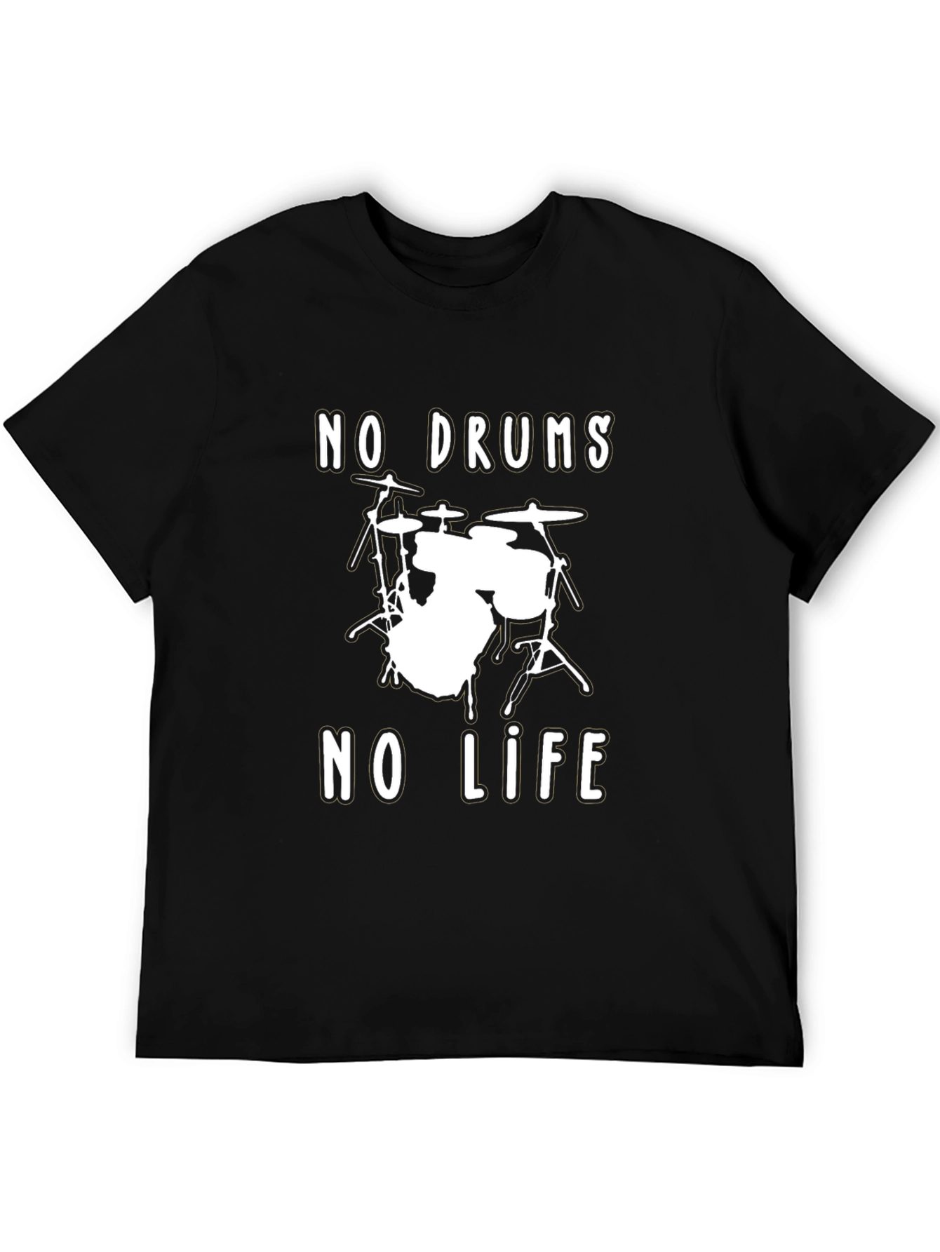 No Drums No Life Graphic Tee - Musician T-Shirt - 5