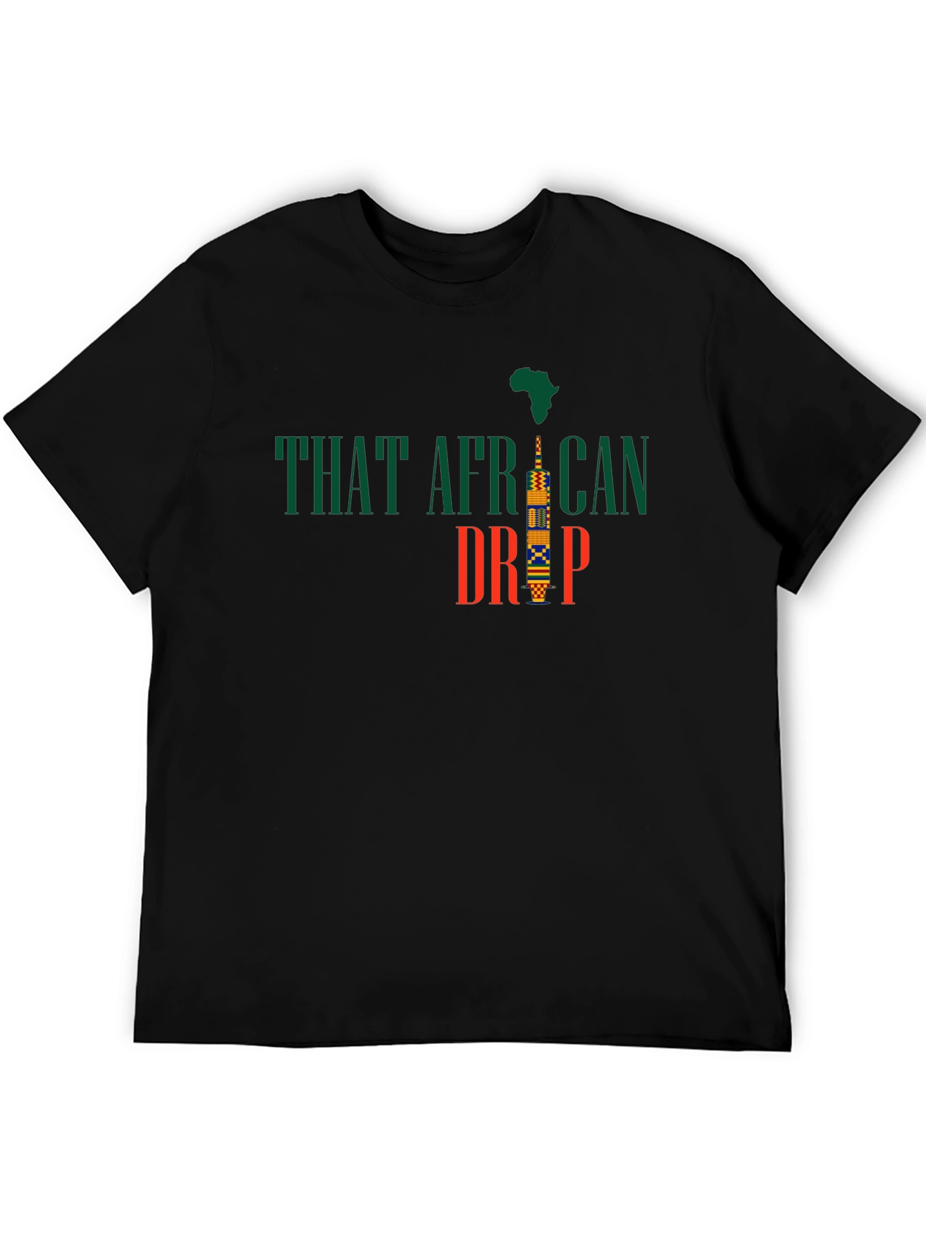 Black That African Drip Graphic T-Shirt view 5