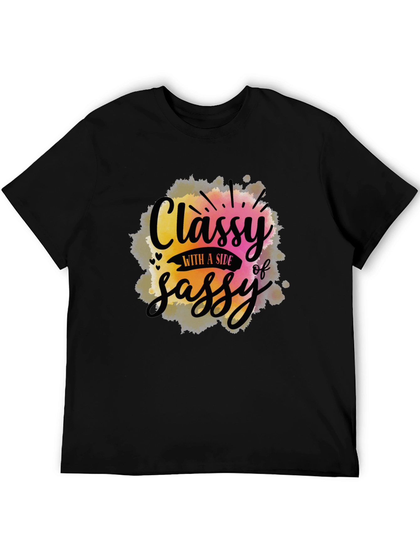 Black Classy With A Side of Sassy Graphic Tee view 5