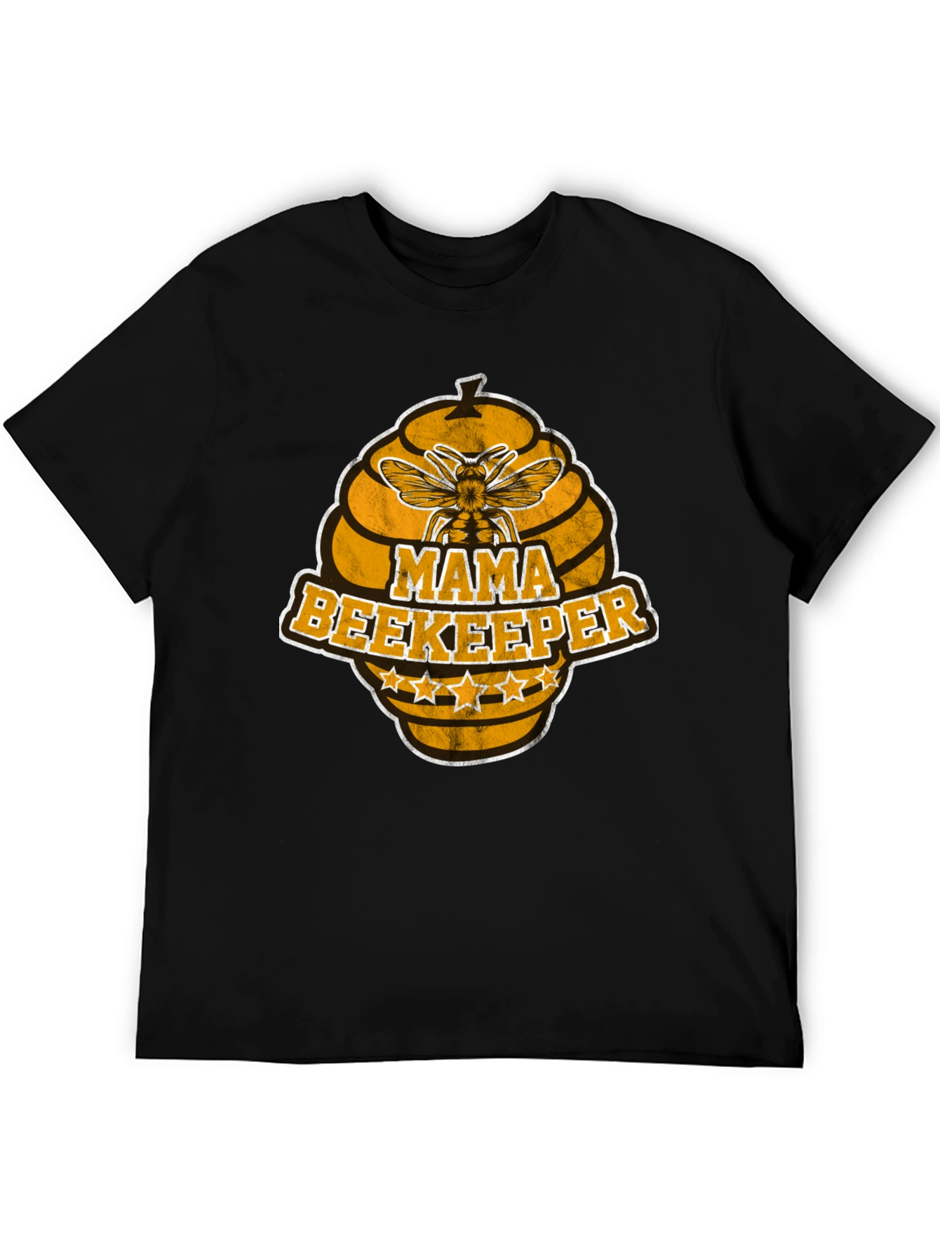 Black Mama Beekeeper Graphic T-Shirt view 5